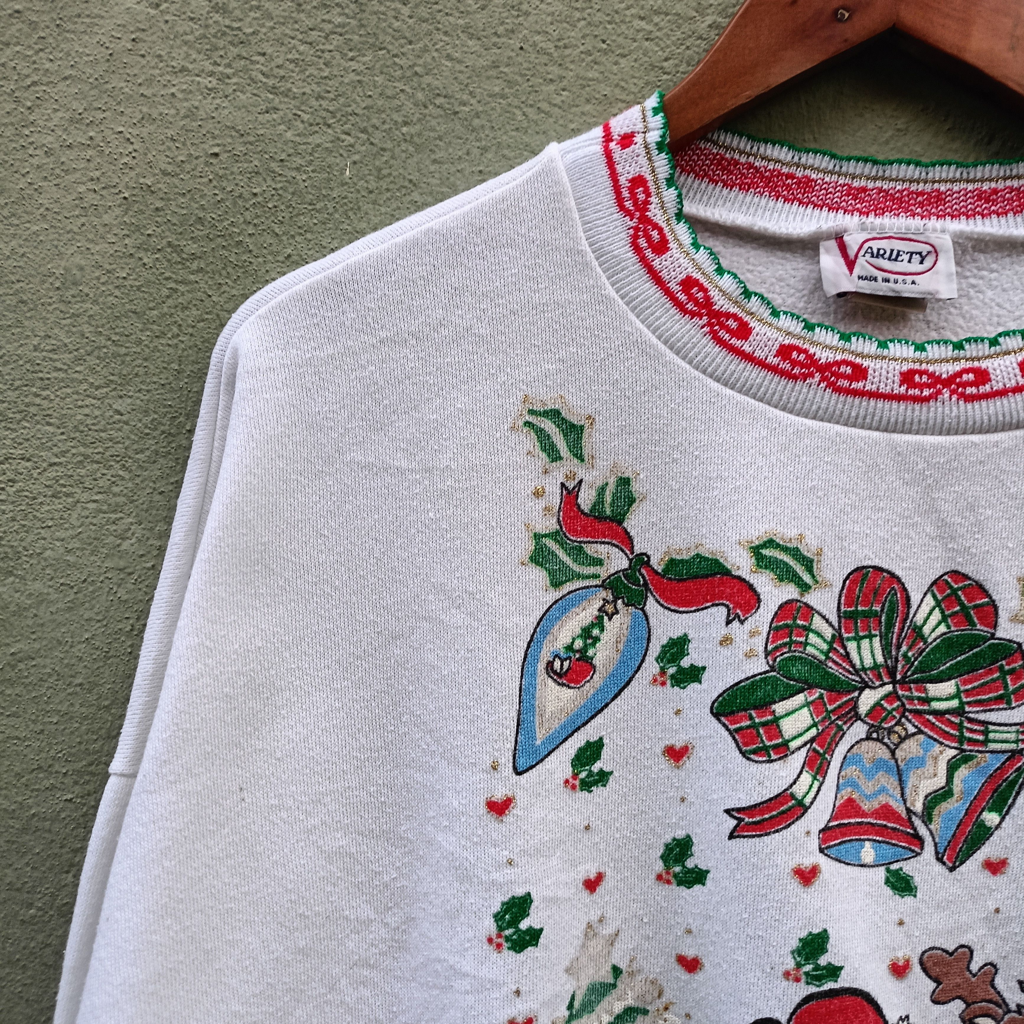 Vintage Christmas Sweatshirt Size US L / EU 52-54 / 3 - 5 Thumbnail