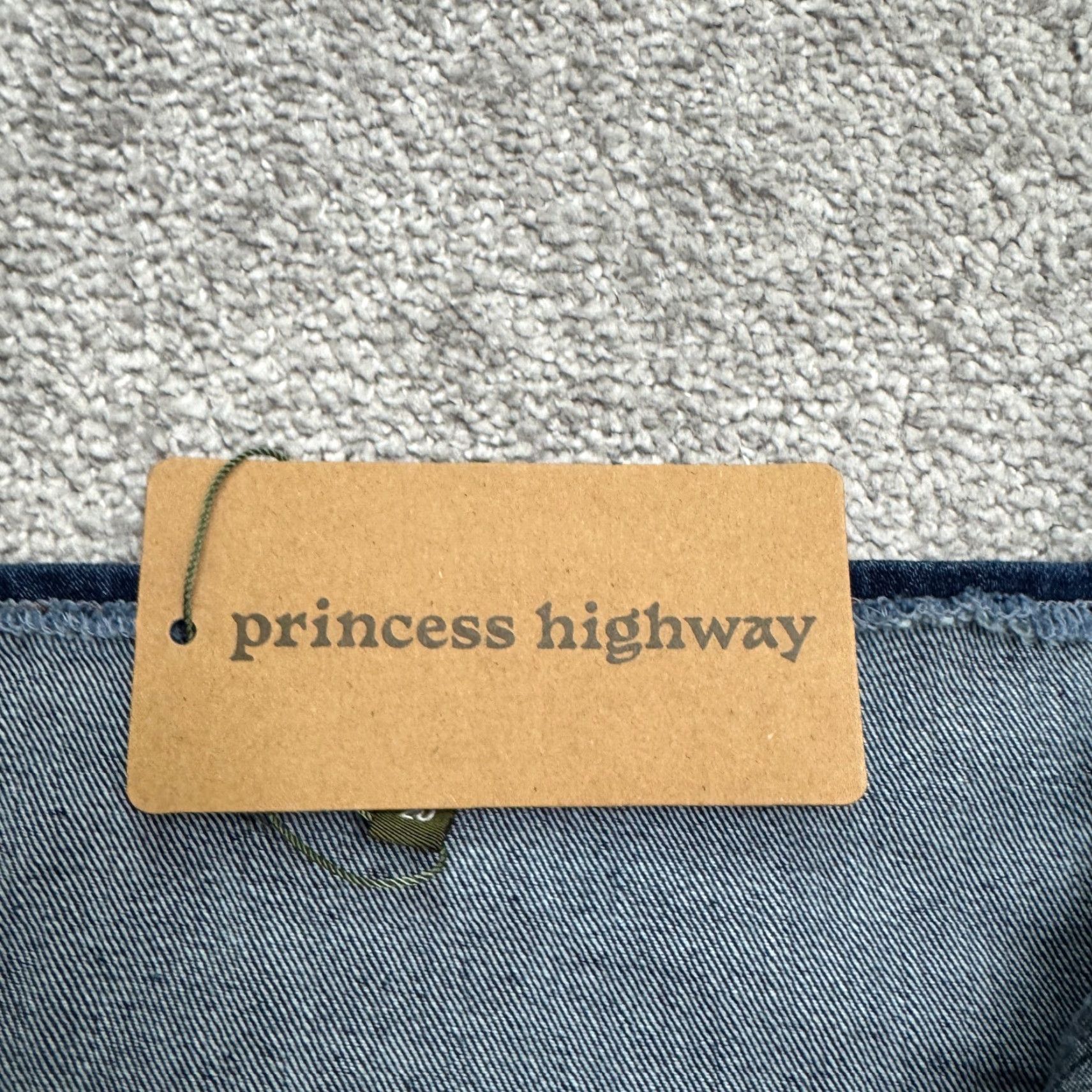 Vintage Princess Highway Jumpsuit Denim Belted Wide-Leg 16W Blue Women Size 38" / US 16 / IT 52 - 5 Thumbnail