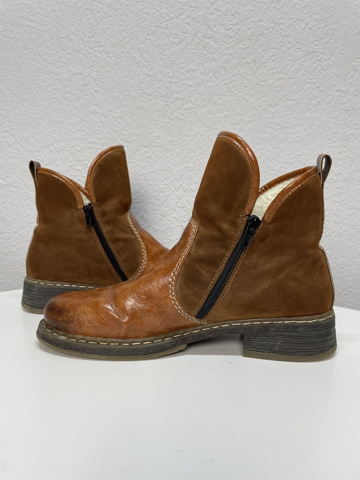 If Six Was Nine Vintage Italian AS 98 Vibe Guidi Style Leather Biker Boots Size US 8 / EU 41 - 6 Thumbnail