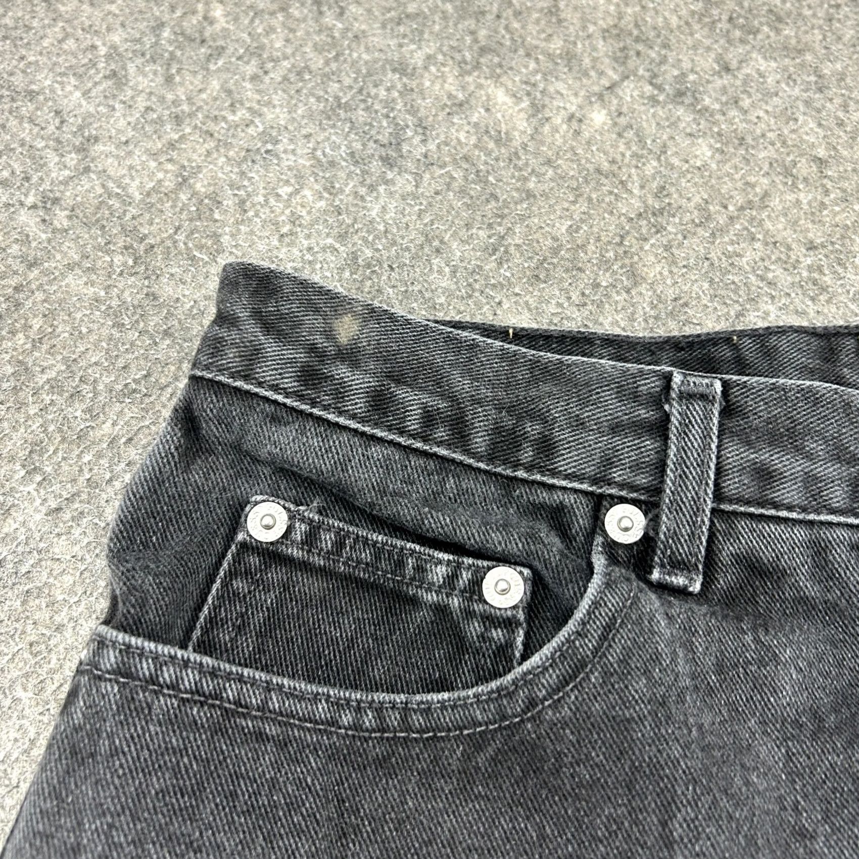 Guess GUESS Jeans Mens 34x34 Black Relaxed Straight Dark Wash Cotton Denim 90s Casual Womens? Mens Size US 34 / EU 50 - 4 Thumbnail