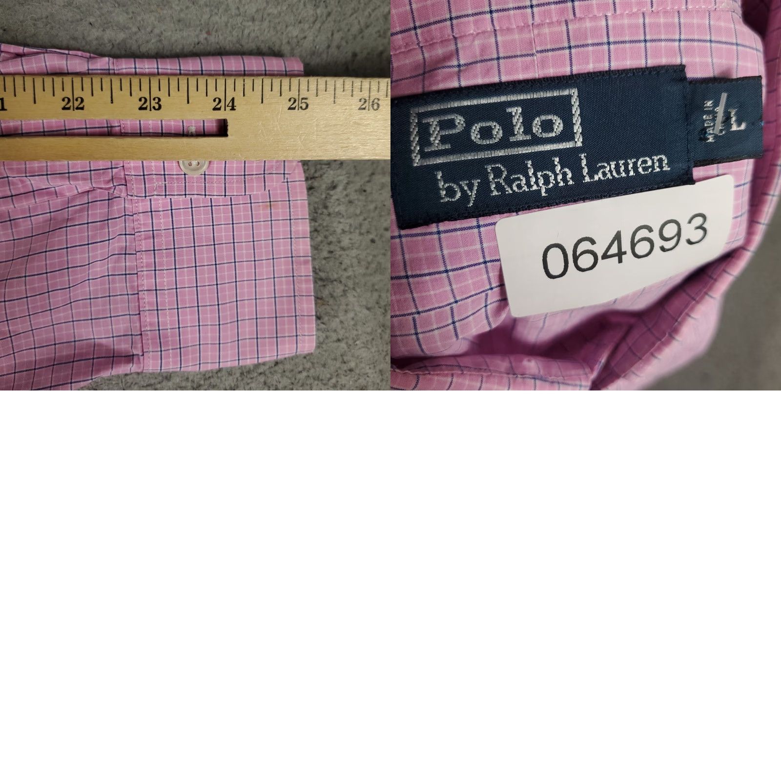Ralph Lauren Ralph Lauren Shirt Mens L Pink Check Button-Up Long Sleeve Size US L / EU 52-54 / 3 - 8 Thumbnail
