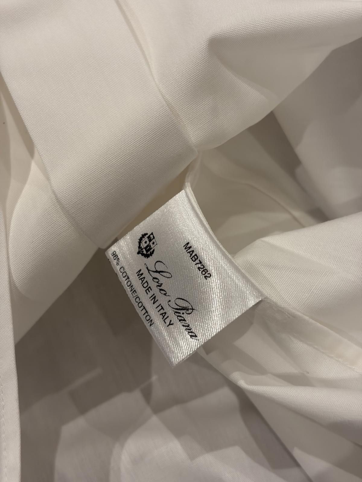 Loro Piana Loro Piana White Tailored Cotton Shirt Size XL / US 12-14 / IT 48-50 - 11 Thumbnail
