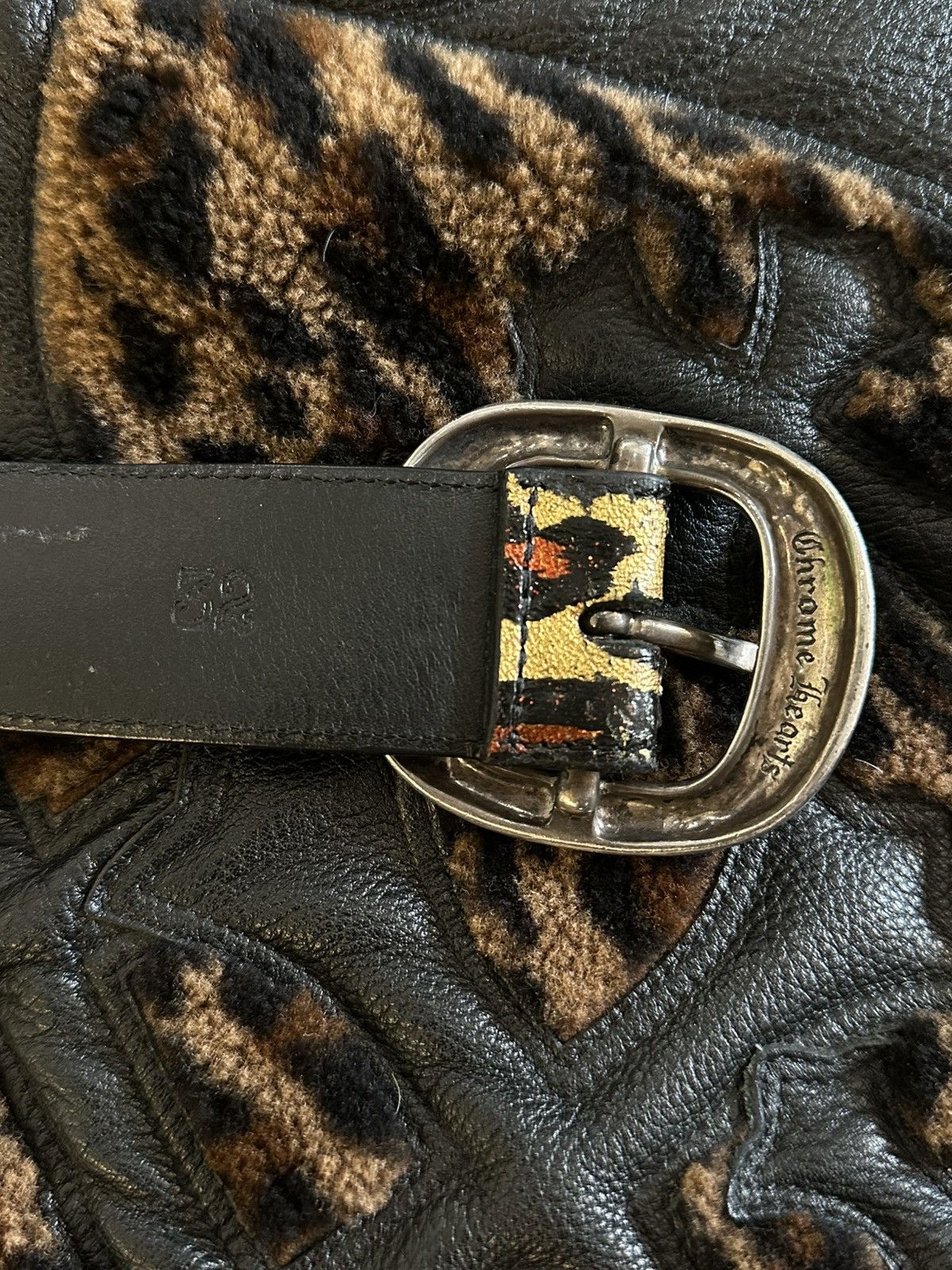 Chrome Hearts CHROME HEARTS PATTEN LEATHER CHEETAH GUNSLINGER Size 32 - 4 Thumbnail