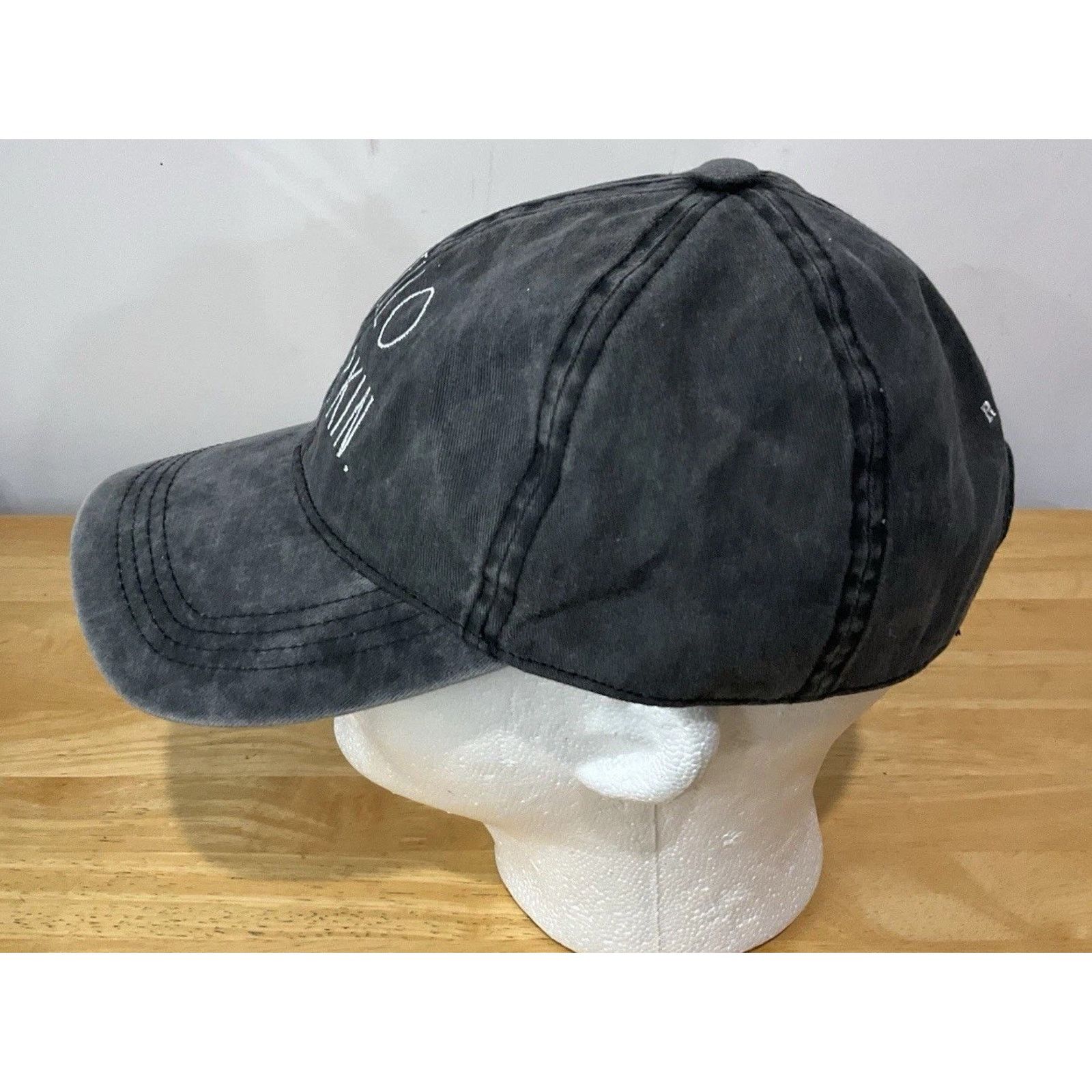 Other Hello Pumpkin Slideback Hat Gray Adjustable Embroidered Size ONE SIZE - 2 Thumbnail