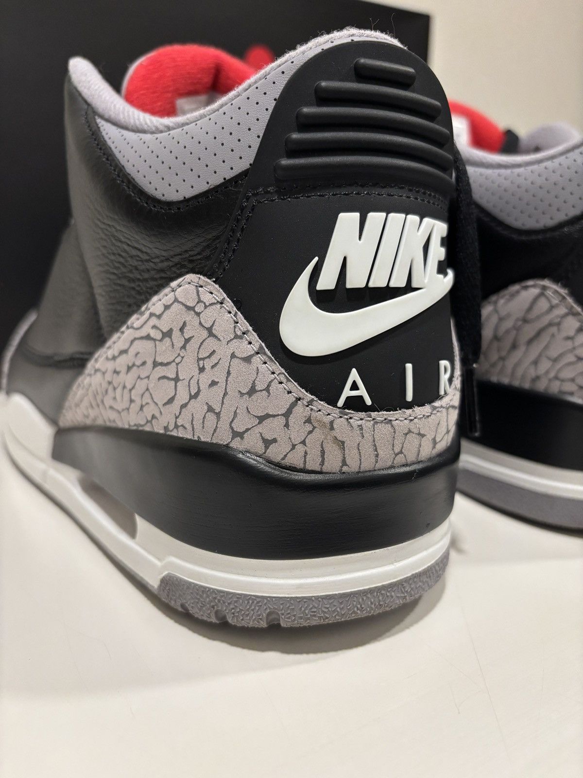 Jordan Brand Jordan 3 Retro OG Black Cement (2024) Size US 12 / EU 45 - 8 Thumbnail