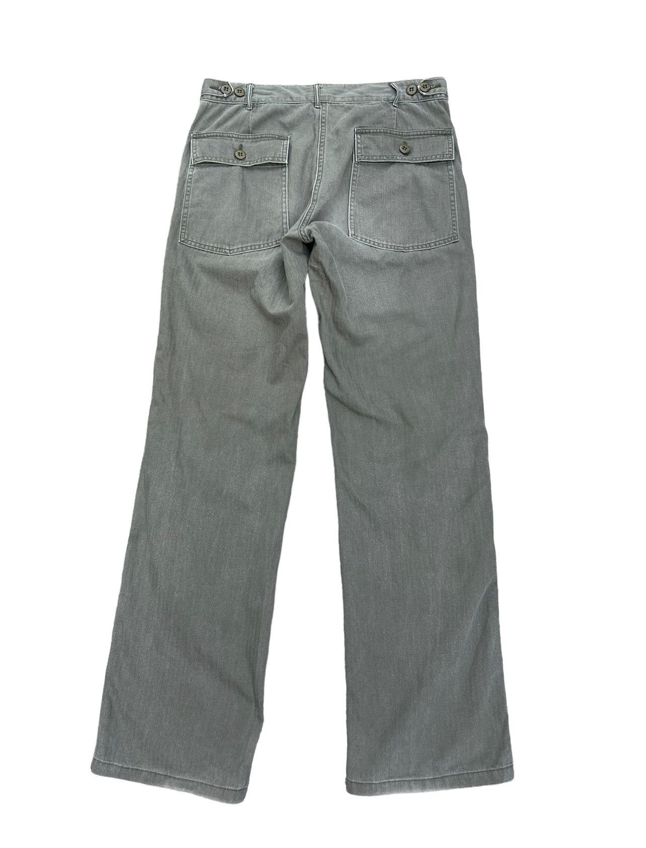 Denime × Vintage Vintage DENIME Japan Hbt Striped Fatigue Pant Size US 31 - 2 Thumbnail