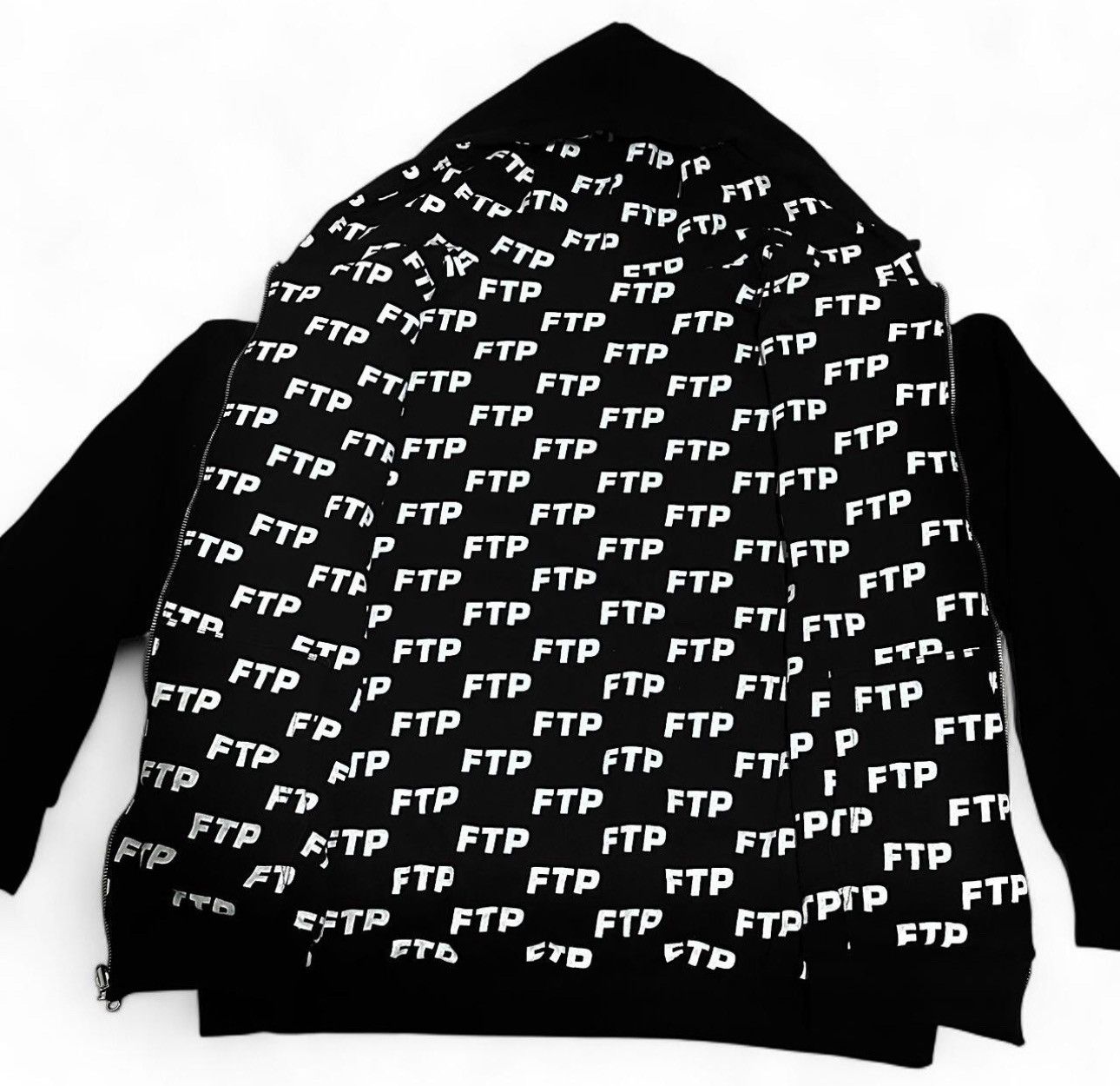 Fuck The Population FTP REVERSIBLE LOGO HOODIE (BLACK) Size US XL / EU 56 / 4 - 2 Thumbnail