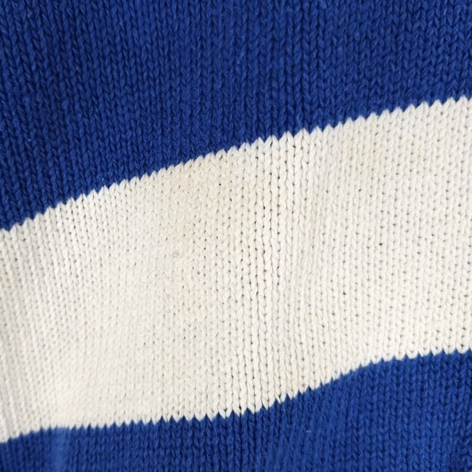 Vintage VINTAGE Counterparts Seahorse Cardigan Sweater Womens Petite Blue 90s Striped Knit Cardigan Women XS- petite Size S / US 4 / IT 40 - 4 Thumbnail