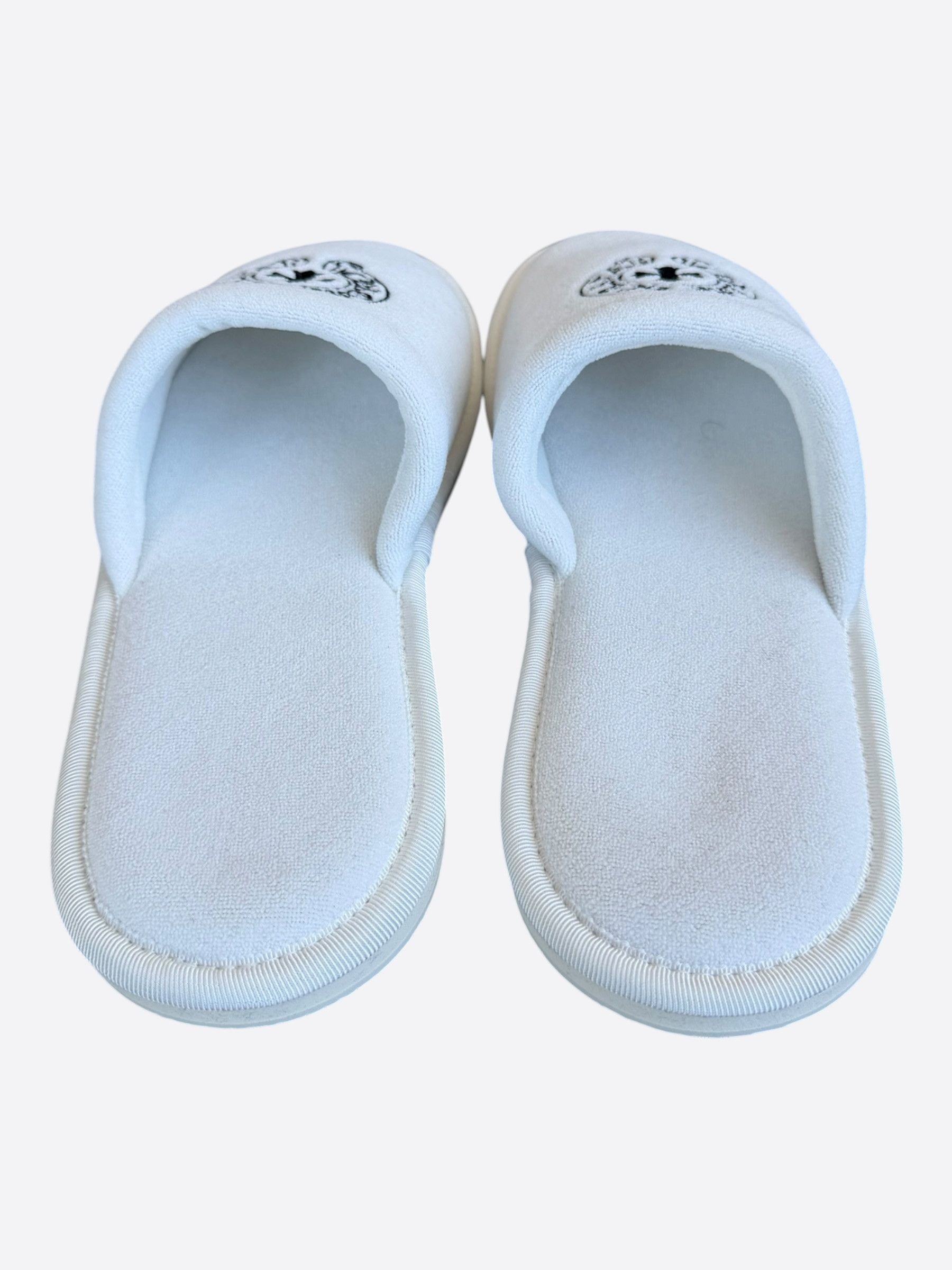 Chrome Hearts Chrome Hearts White & Black Horseshoe Logo Slippers Size US 8 / EU 41 - 2 Thumbnail