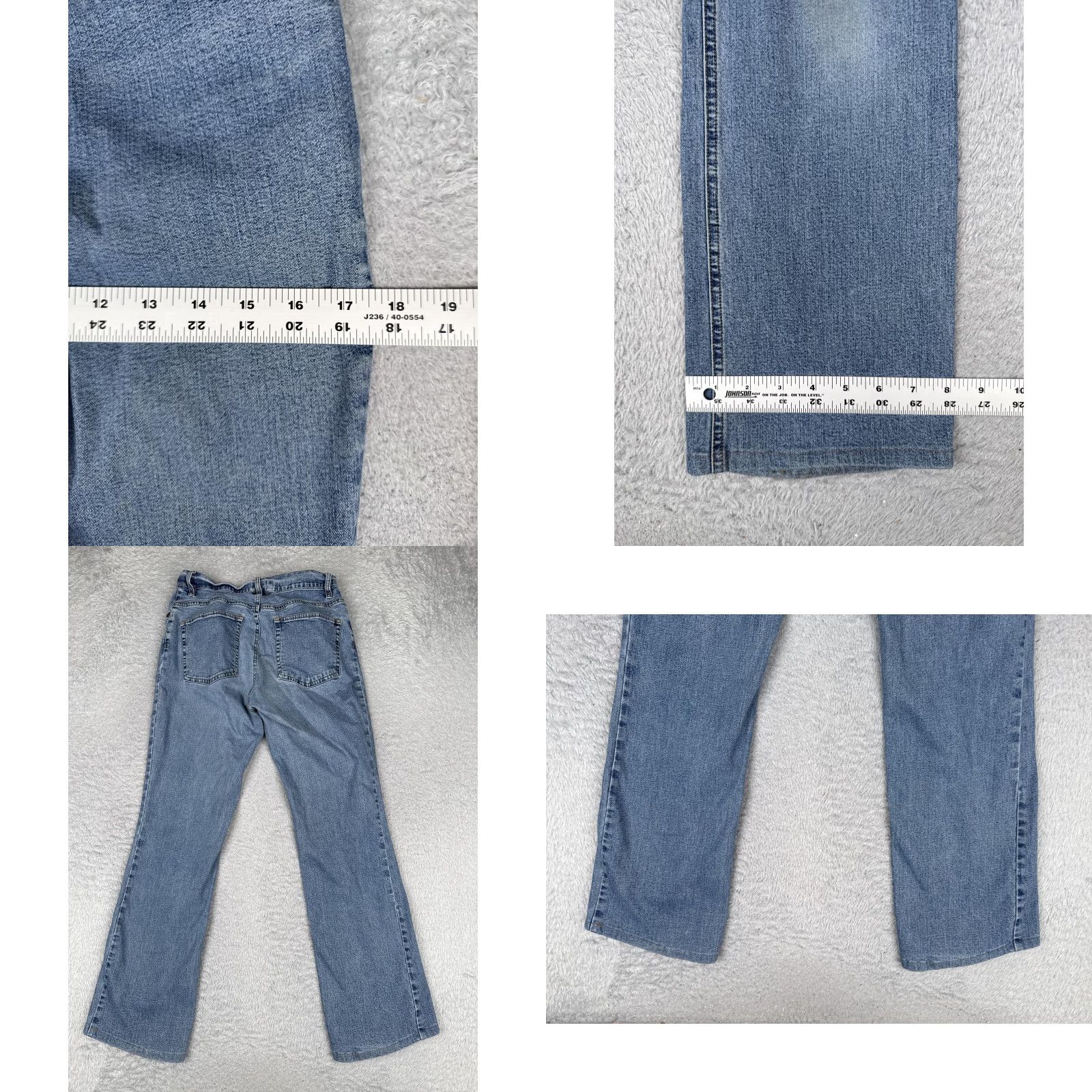 Jones New York Jones New York Jeans Womens 27x29 Blue Medium Wash High Rise Straight Denim Stretch Pants Regular 5-Pocket Womens Mens Girls Size 27" / US 4 / IT 40 - 9 Thumbnail