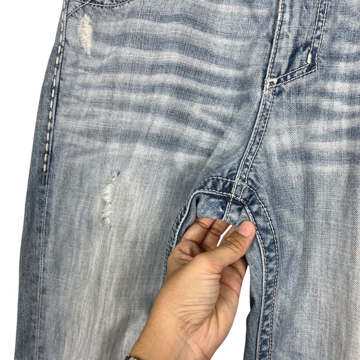 Affliction Vintage Affliction Embroidery Logo Denim Jeans Size US 32 / EU 48 - 13 Thumbnail