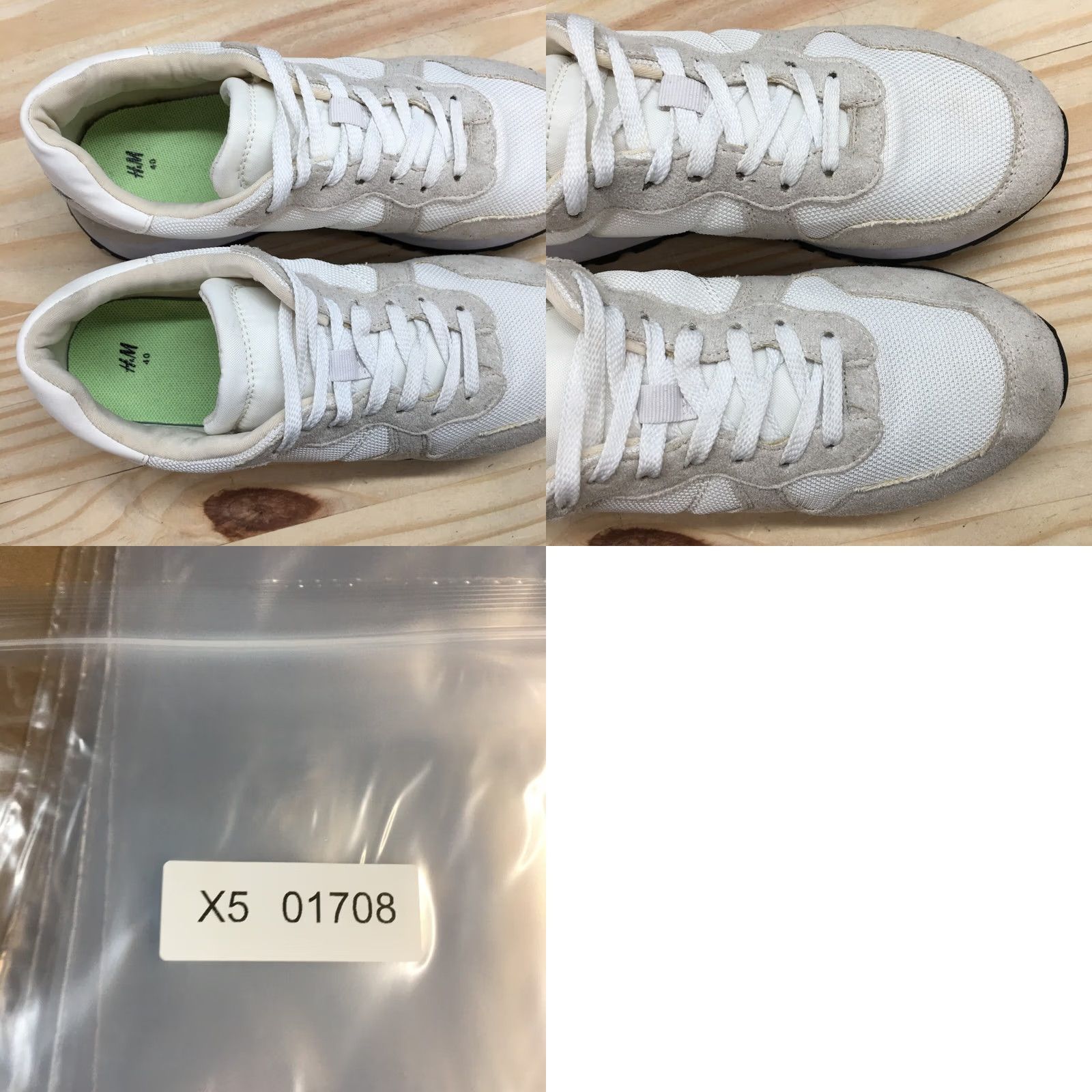 H&M H&M Sneaker Womens 9 White Walking Laced Up Round Toe Casual Comfort Suede Size US 9 / IT 39 - 10 Thumbnail