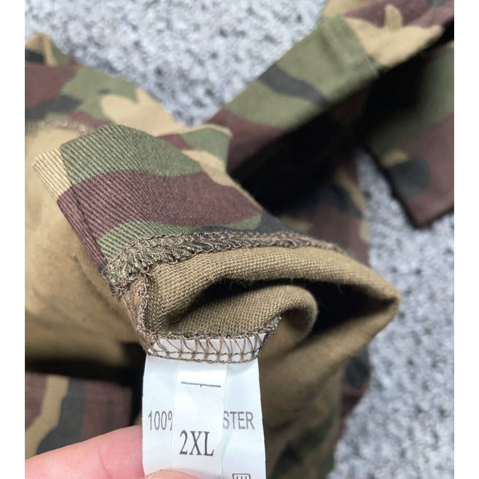 Vintage Love God Camouflage Shirt Jacket Women's XL Green Camo Lightweight Streetwear Size XL / US 12-14 / IT 48-50 - 4 Thumbnail