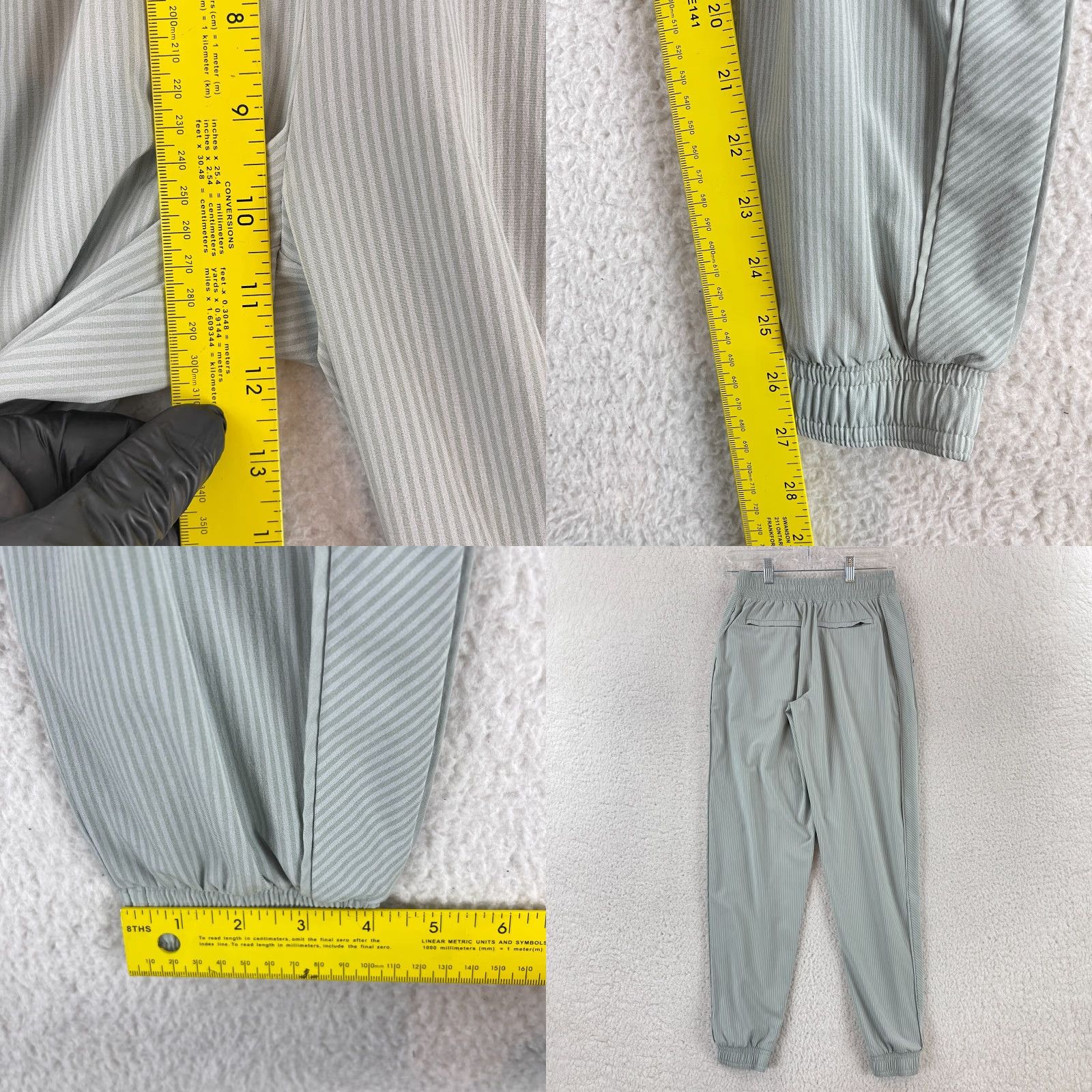 Athleta Athleta Gray Textured Brooklyn Jogger Pants Womens Pull On Size 2 Size 26" / US 2 / IT 38 - 8 Thumbnail
