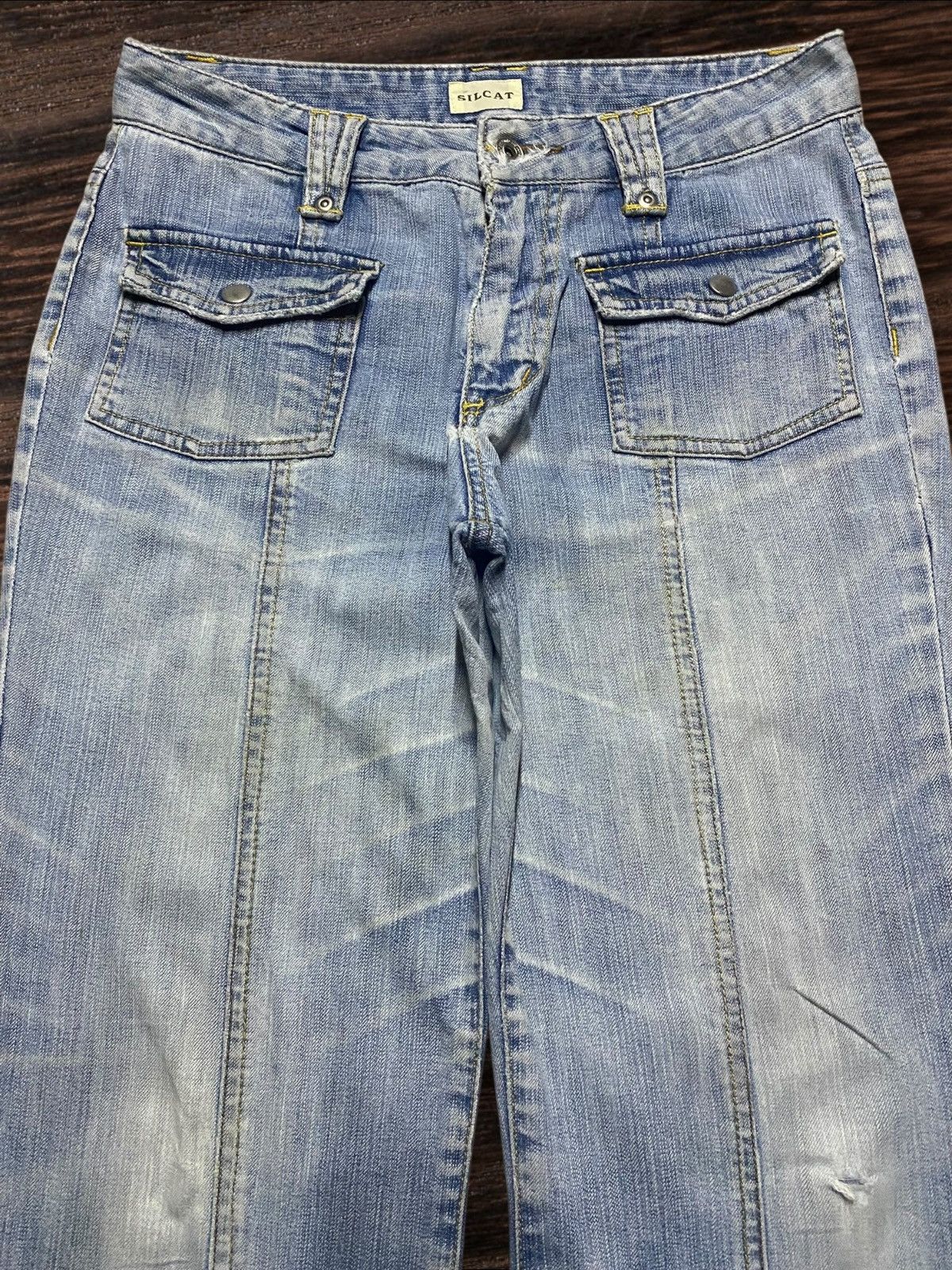 Japanese Brand Vintage Japanese Brand Silcat Bush Pant Light Wash Baggy Size US 30 / EU 46 - 3 Thumbnail