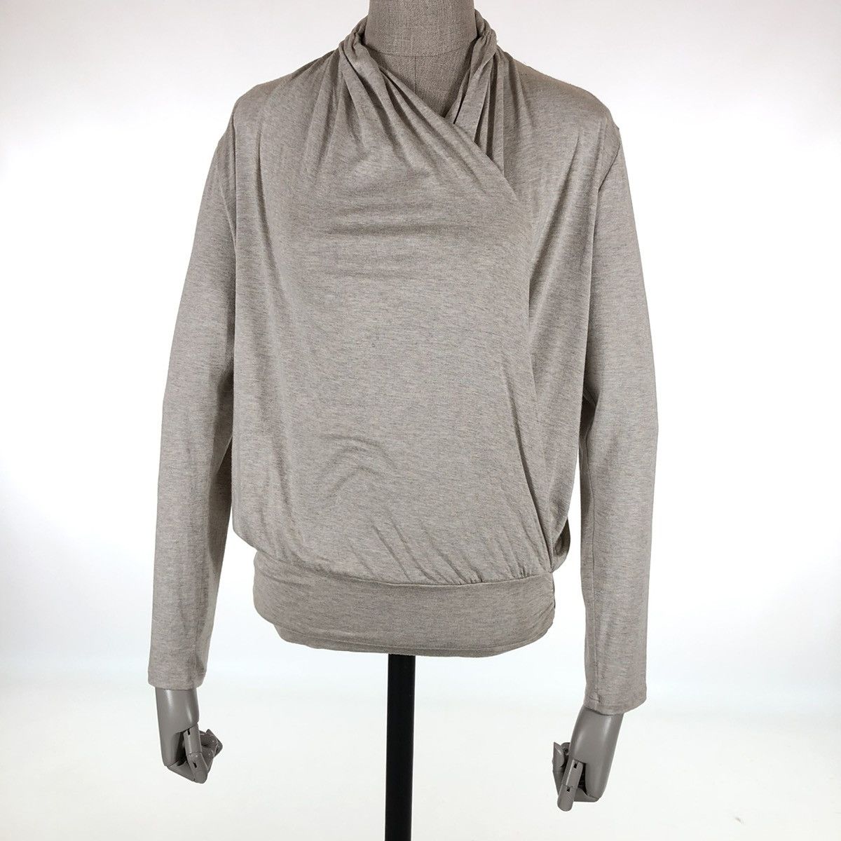 Amur AMOUR VERT USA Angela Dream Knit Wrap Front Top Long Sleeve Sweater Blouse Size M / US 6-8 / IT 42-44 - 7 Thumbnail