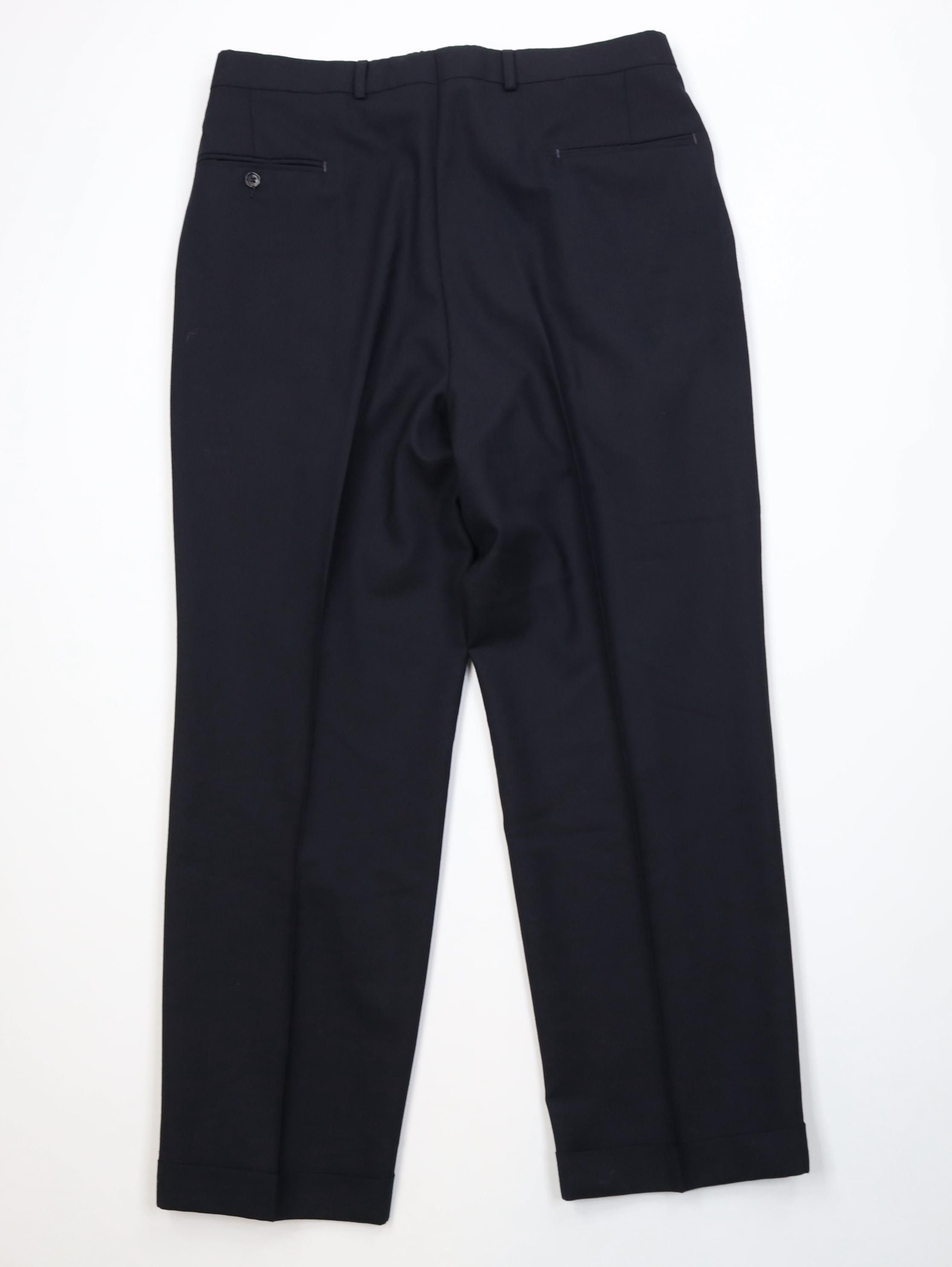 Vintage Vintage 70s Streetwear Knit Wide Leg Chino Pants Navy Blue Size US 36 / EU 52 - 9 Thumbnail