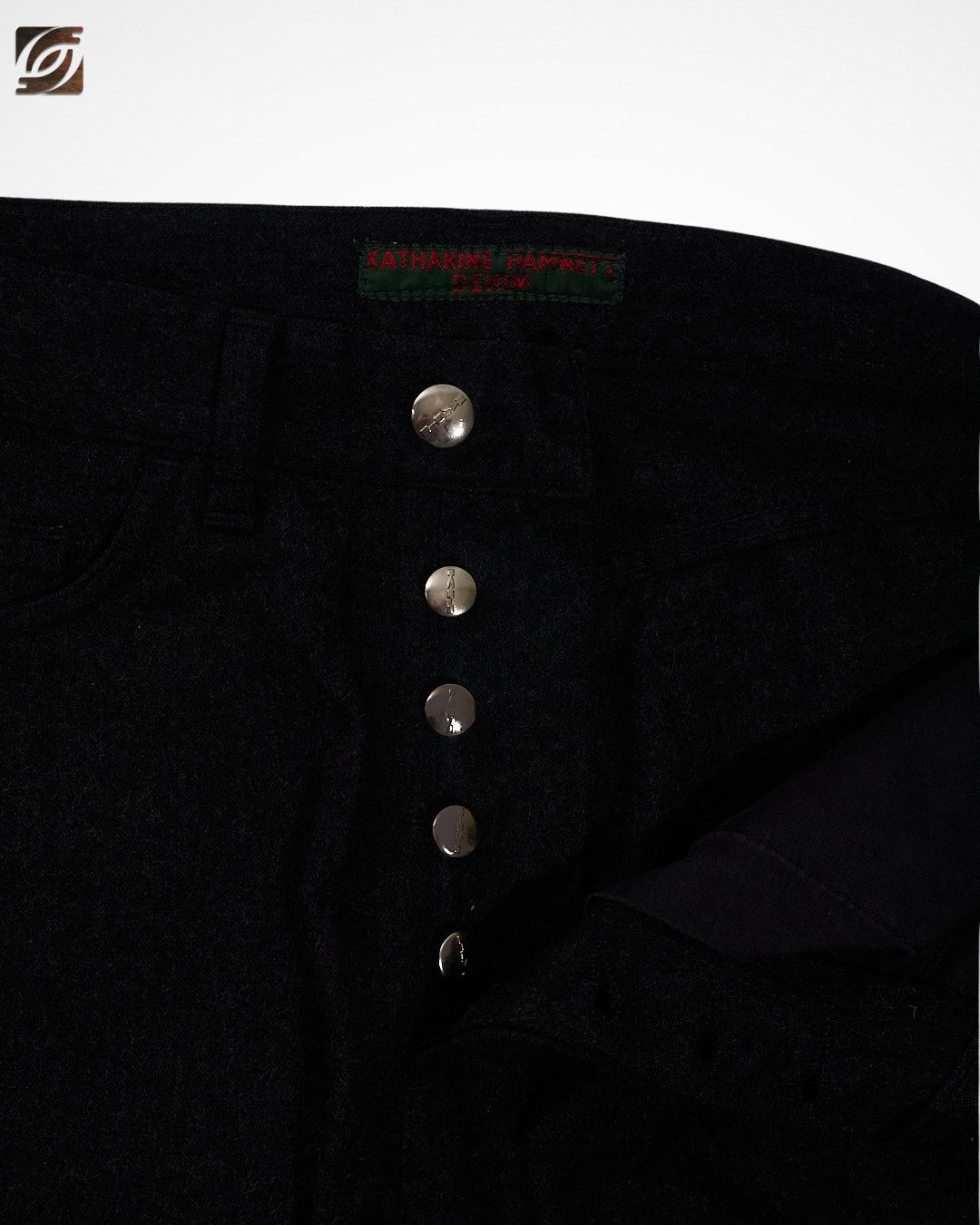 Katharine Hamnett London Katharine Hamnett 1990s Woven Wool Hunter Pants Size US 31 - 4 Thumbnail