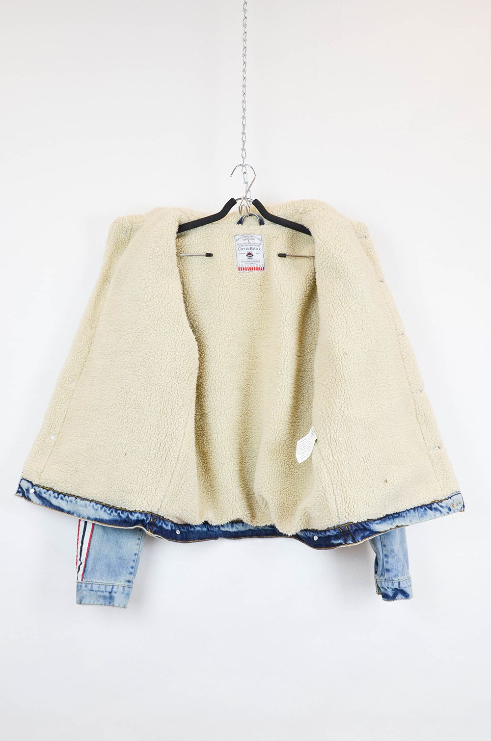 Japanese Brand Cipo & Baxx Sherpa Denim Jacket – Size L (Fits M/L) Size US L / EU 52-54 / 3 - 11 Thumbnail