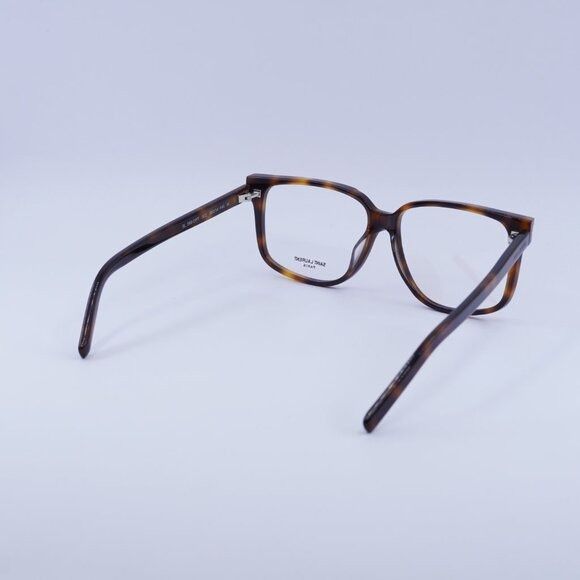 Saint Laurent Paris Saint Laurent SL599OPT 002 Eyeglasses Dark Havana 58mm Size ONE SIZE - 9 Thumbnail