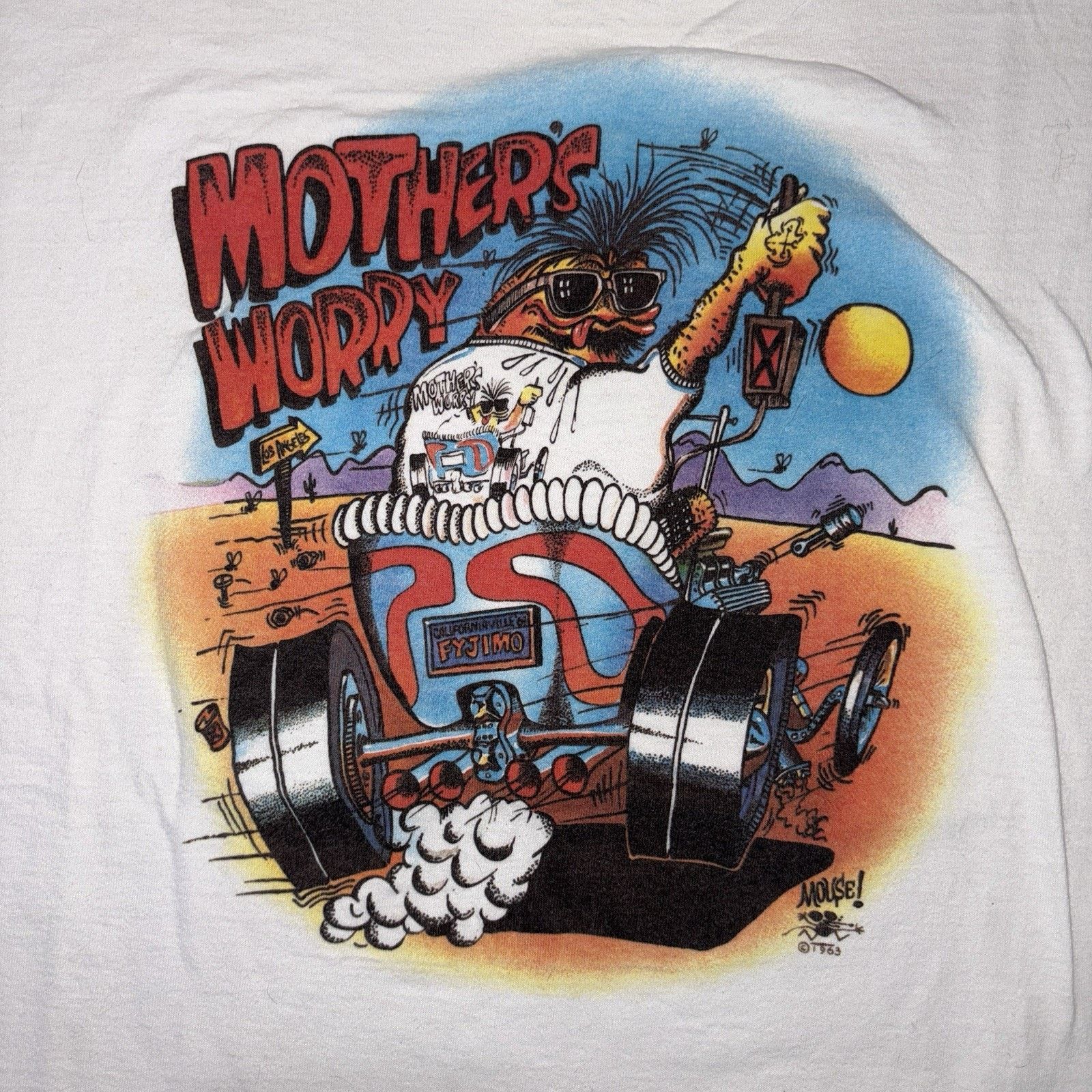 Vintage Vintage 90s Stanley Mouse Mothers Worry T-Shirt XXL RARE Size US XXL / EU 58 / 5 - 3 Thumbnail