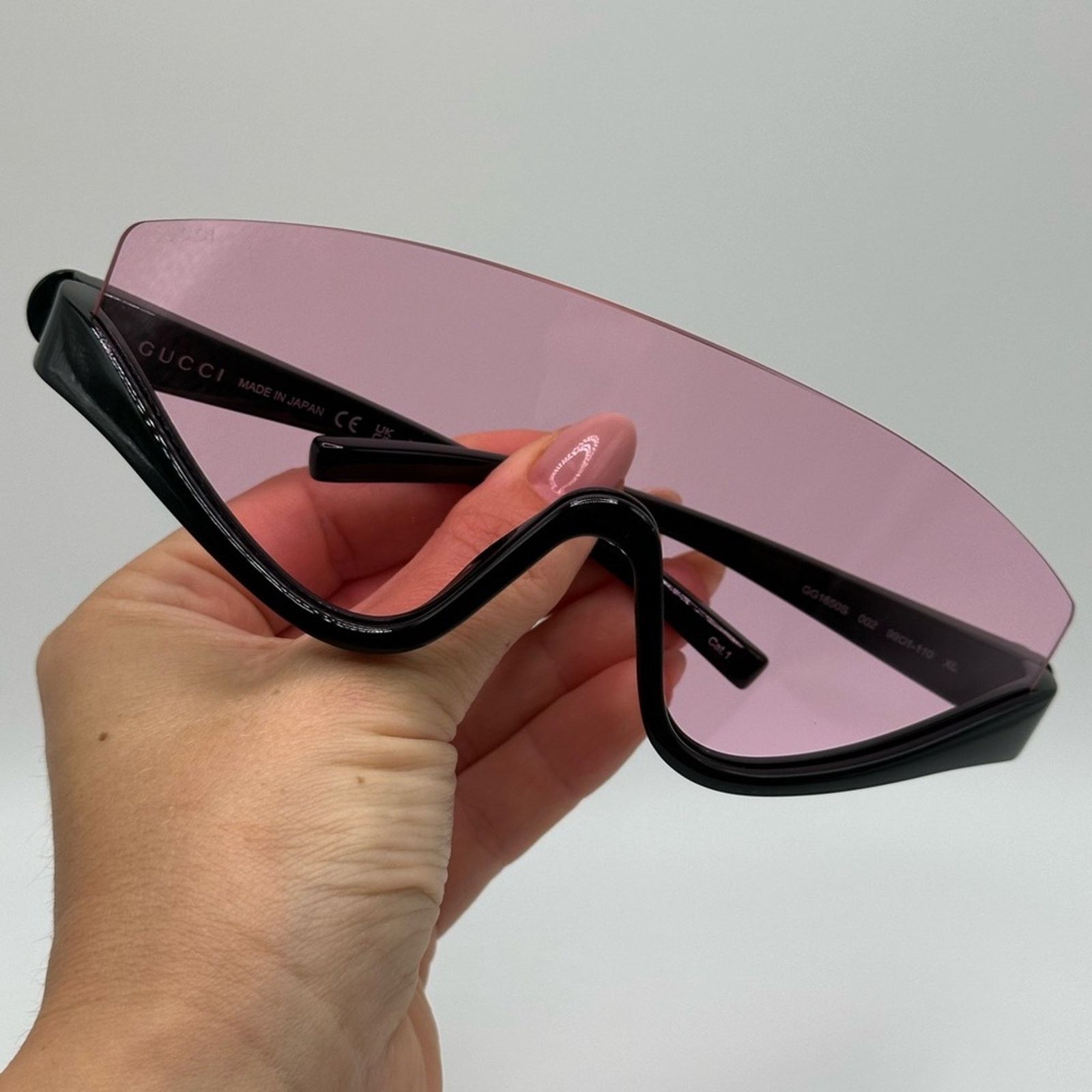 Gucci BRAND NEW GUCCI GG1650S 002 Black Pink Unisex Sunglasses Size ONE SIZE - 7 Thumbnail