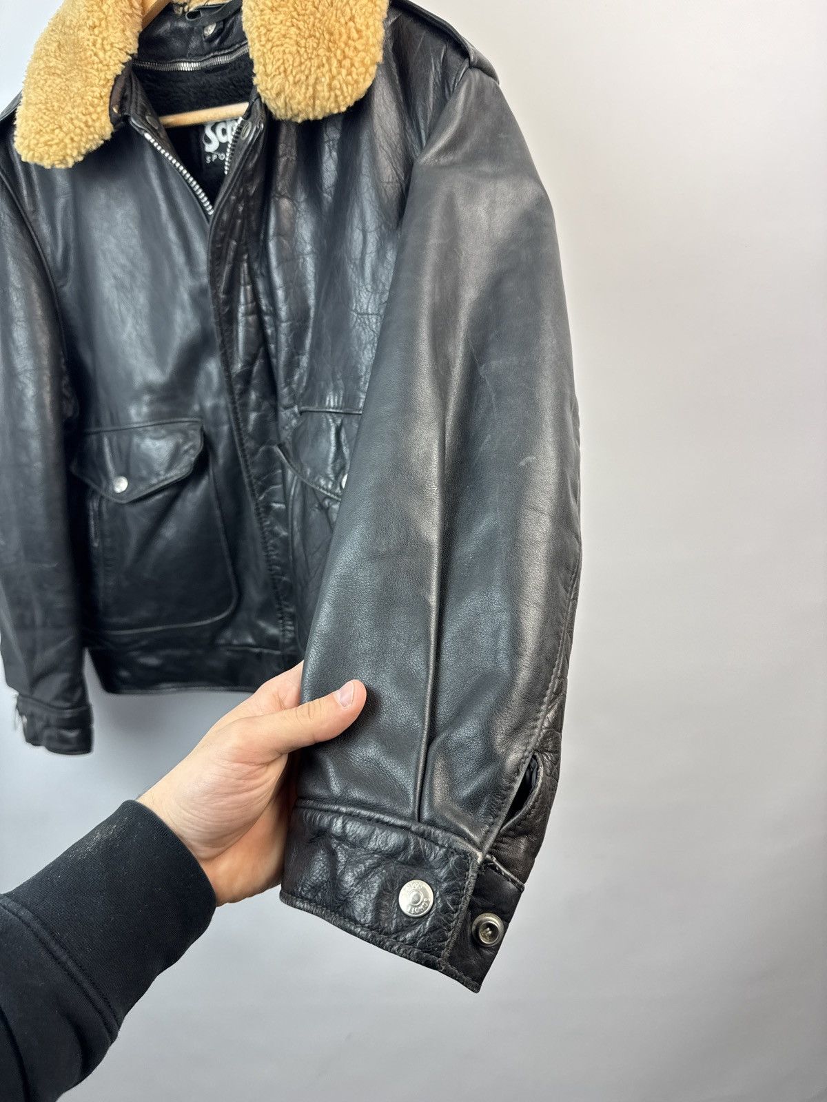 Schott Schott Vintage Leather jacket 80-90s Size US M / EU 48-50 / 2 - 4 Thumbnail