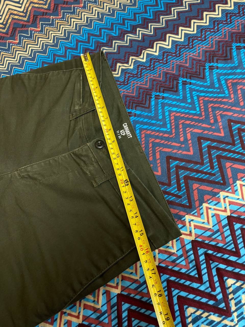 Carhartt vintage jeans pants Y2K Carhartt WIP logo streetwear Size US 31 - 11 Thumbnail
