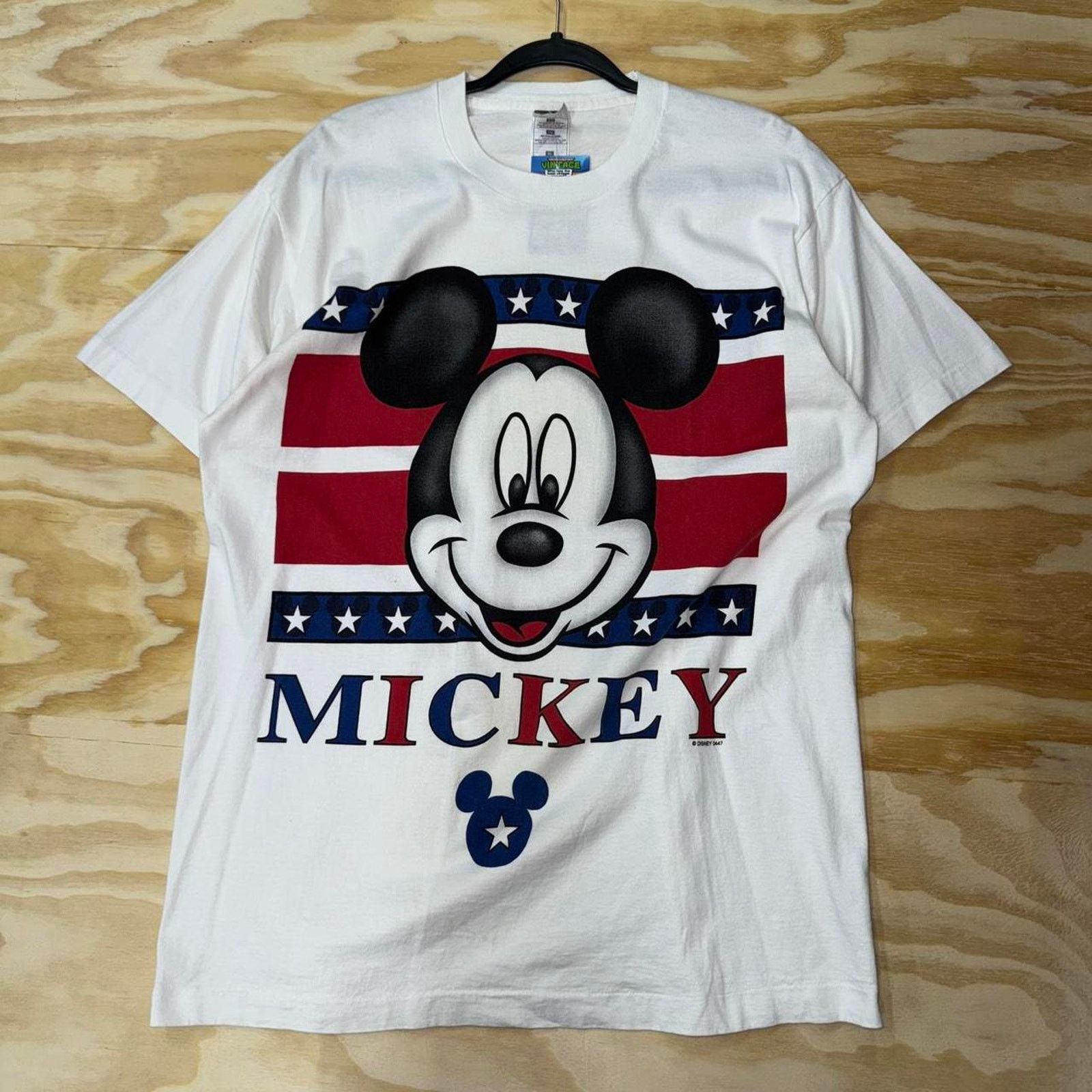 Mickey Unlimited Vintage y2k mickey mouse 1990s american flag disney t-shirt Size US XL / EU 56 / 4 - 1 Thumbnail
