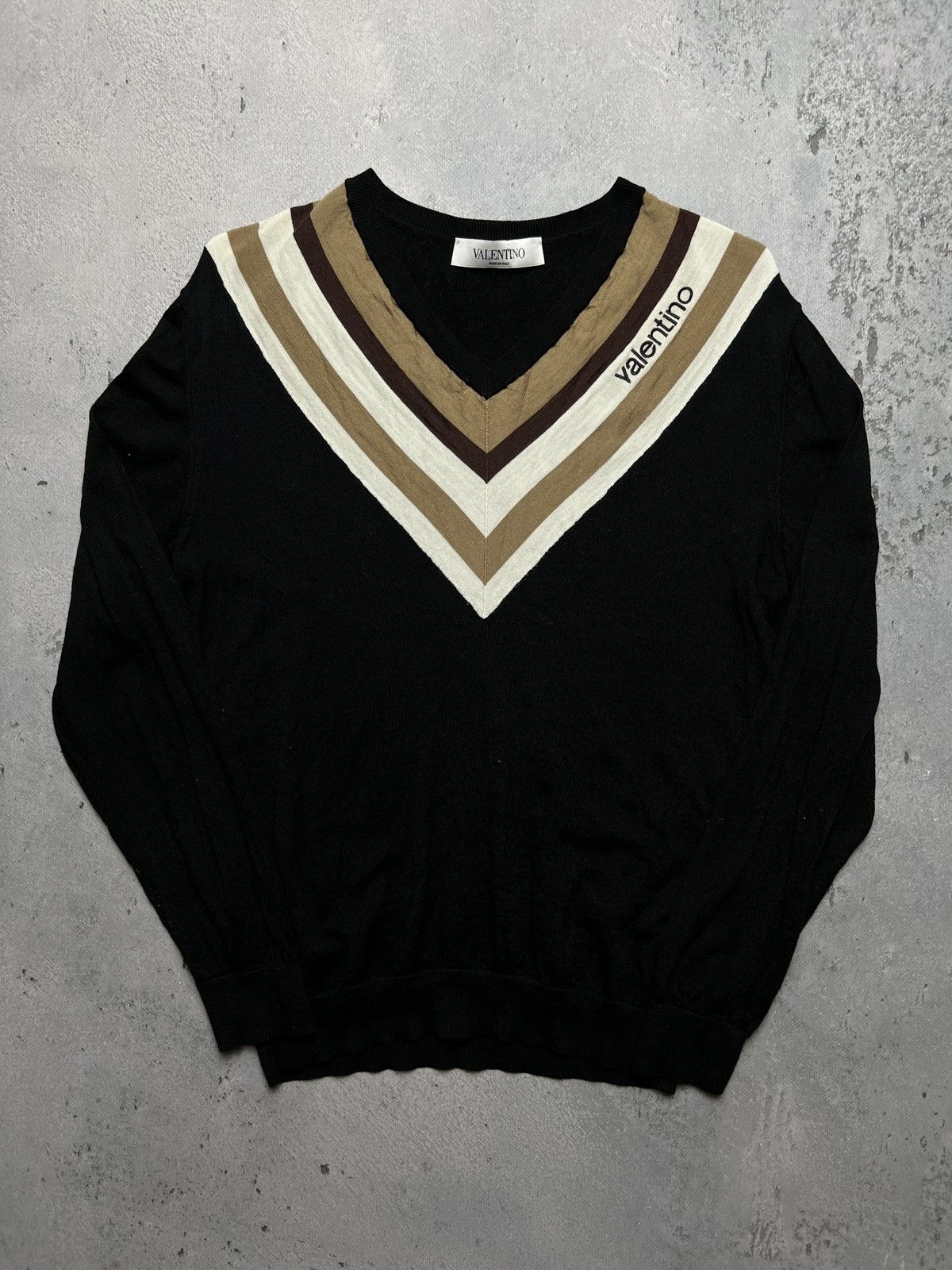 Valentino Valentino Women's V-Neck Pullover Sweater Size S / US 4 / IT 40 - 2 Thumbnail