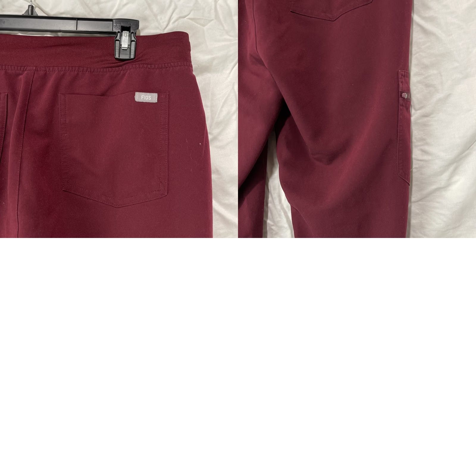 Vintage FIGS Pants Womens M Jogger Scrub Bottoms Technical Collection Medical Vet Pants Purple MP/Med, Solid, Polyester, Women, 16" W 31" Inseam Size 32" / US 10 / IT 46 - 9 Thumbnail