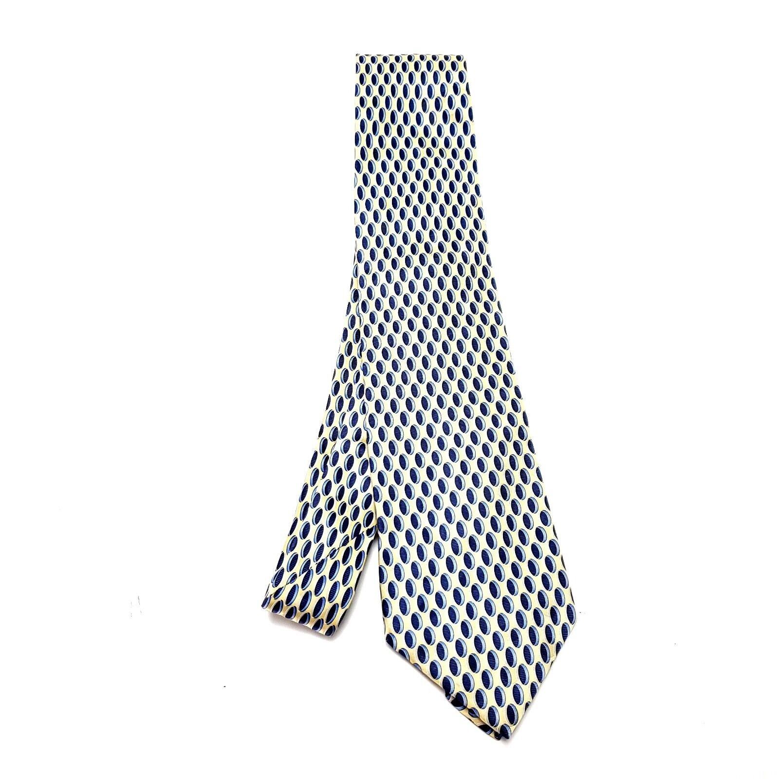 Stafford Stafford Essentials Yellow Silk Tie Woven Geometric Size ONE SIZE - 6 Thumbnail
