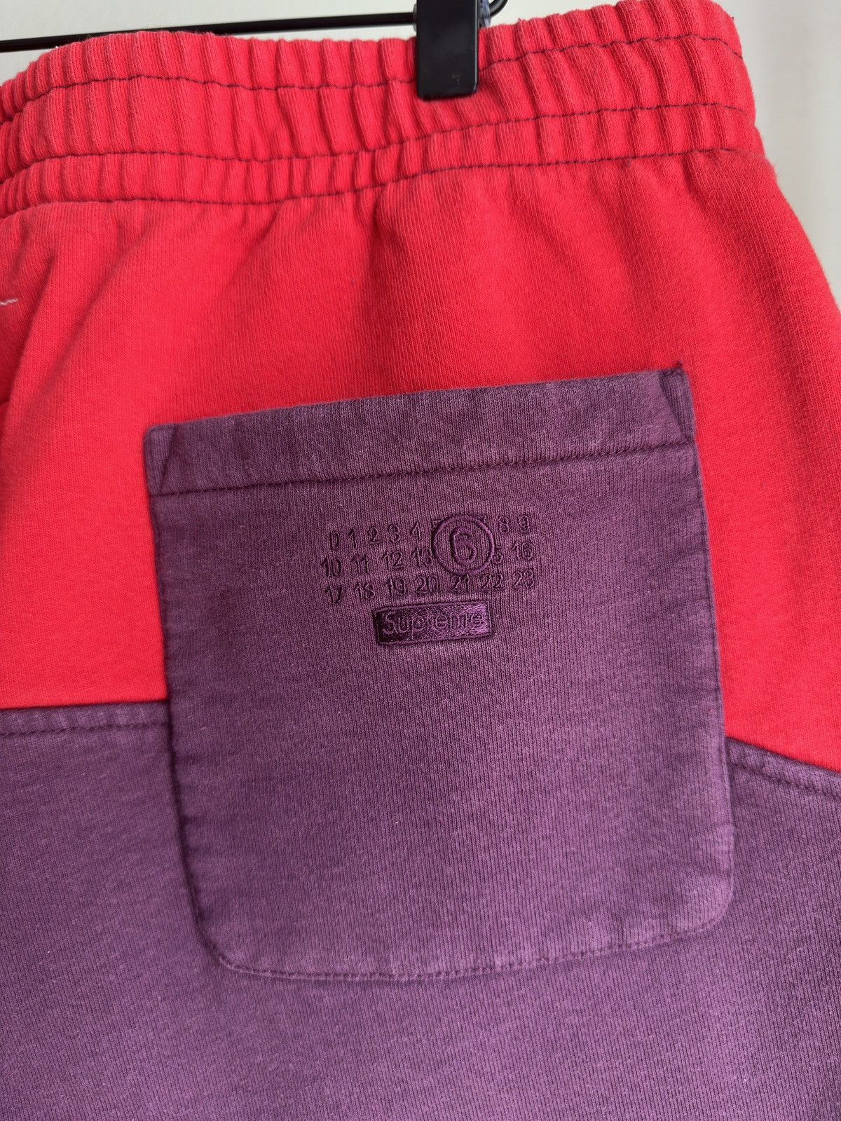 Maison Margiela × Supreme Supreme x MM6 Maison Margiela Eagle Sweatpants Purple Red Size US 36 / EU 52 - 5 Thumbnail