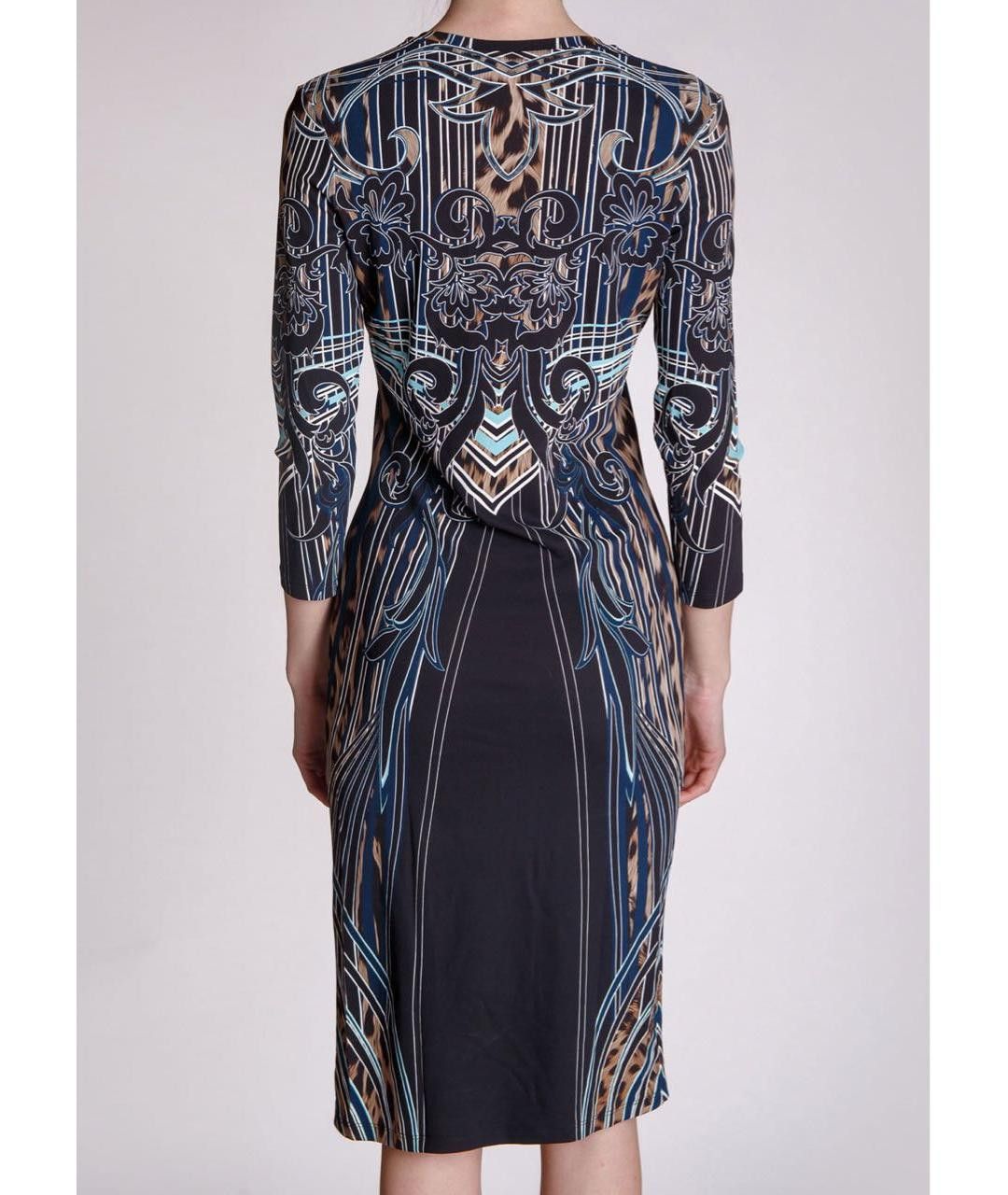 Roberto Cavalli Roberto Cavalli Multicolor Printed Jersey Sheath Dress Size S / US 4 / IT 40 - 13 Thumbnail