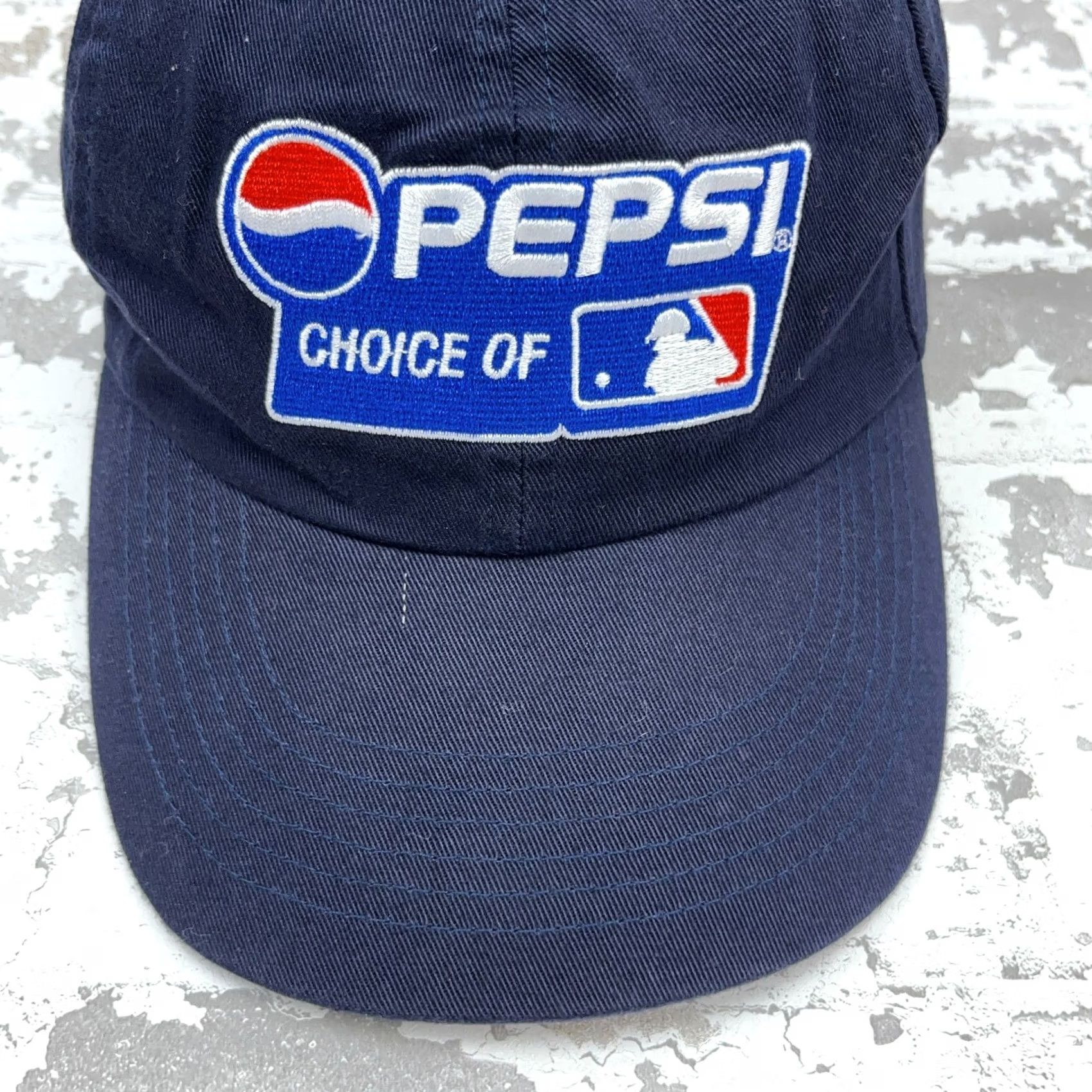 Vintage VINTAGE Pepsi Hat Cap Blue Dad Strap Back Adult Y2K Navy MLB Baseball Size ONE SIZE - 3 Thumbnail