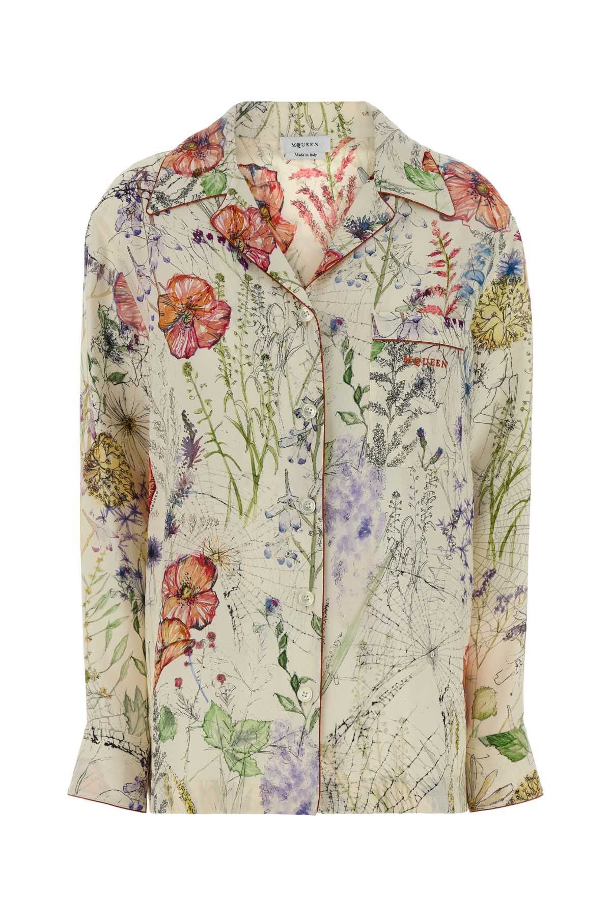 Alexander McQueen Printed Crepe Shirt Size M / US 6-8 / IT 42-44 - 1 Thumbnail