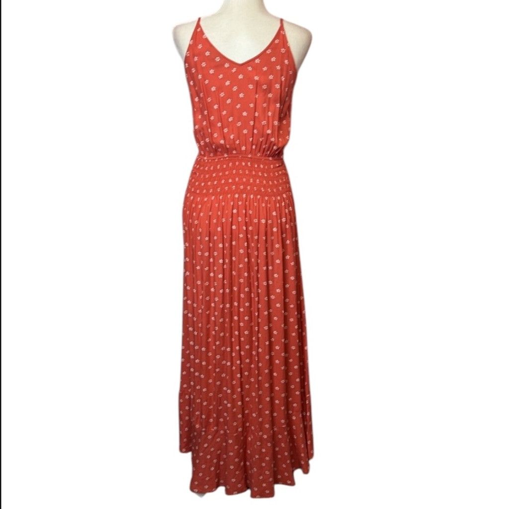 Other Vici Red Maxi Dress with White Floral Pattern Size M / US 6-8 / IT 42-44 - 6 Thumbnail