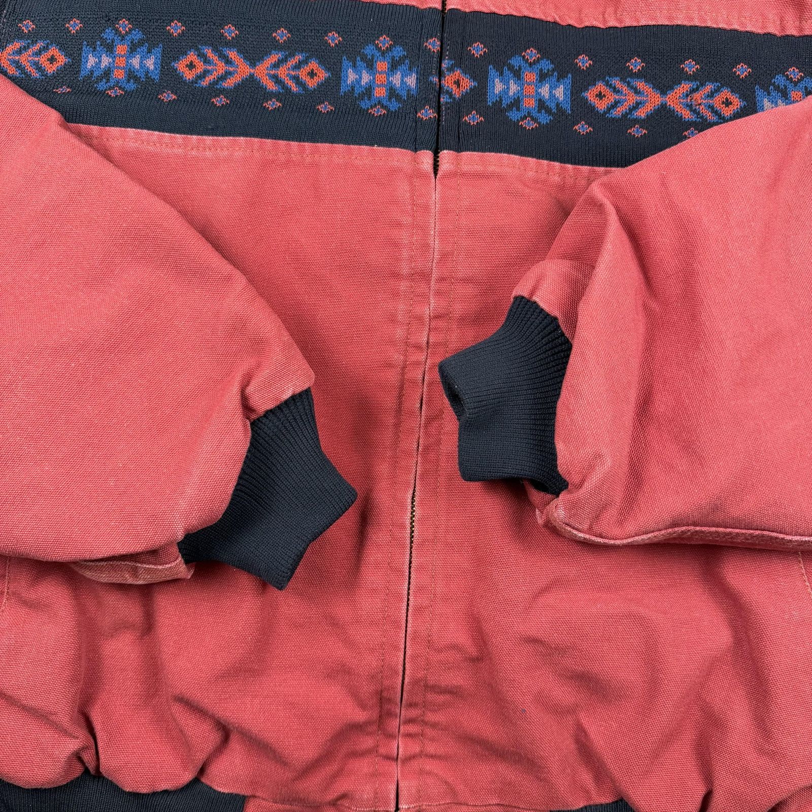Carhartt Vintage 1994 Carhartt Aztec JR0456 Red Bomber Jacket XXL Size US XXL / EU 58 / 5 - 10 Thumbnail