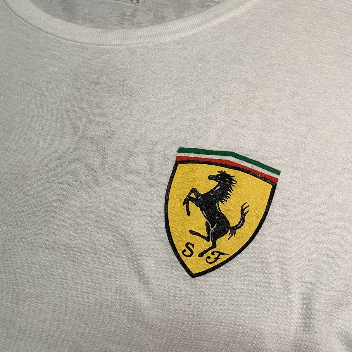 Ferrari × Vintage Vintage 90s Ferrari OG Logo T Shirt Made in Italy Size US M / EU 48-50 / 2 - 7 Thumbnail