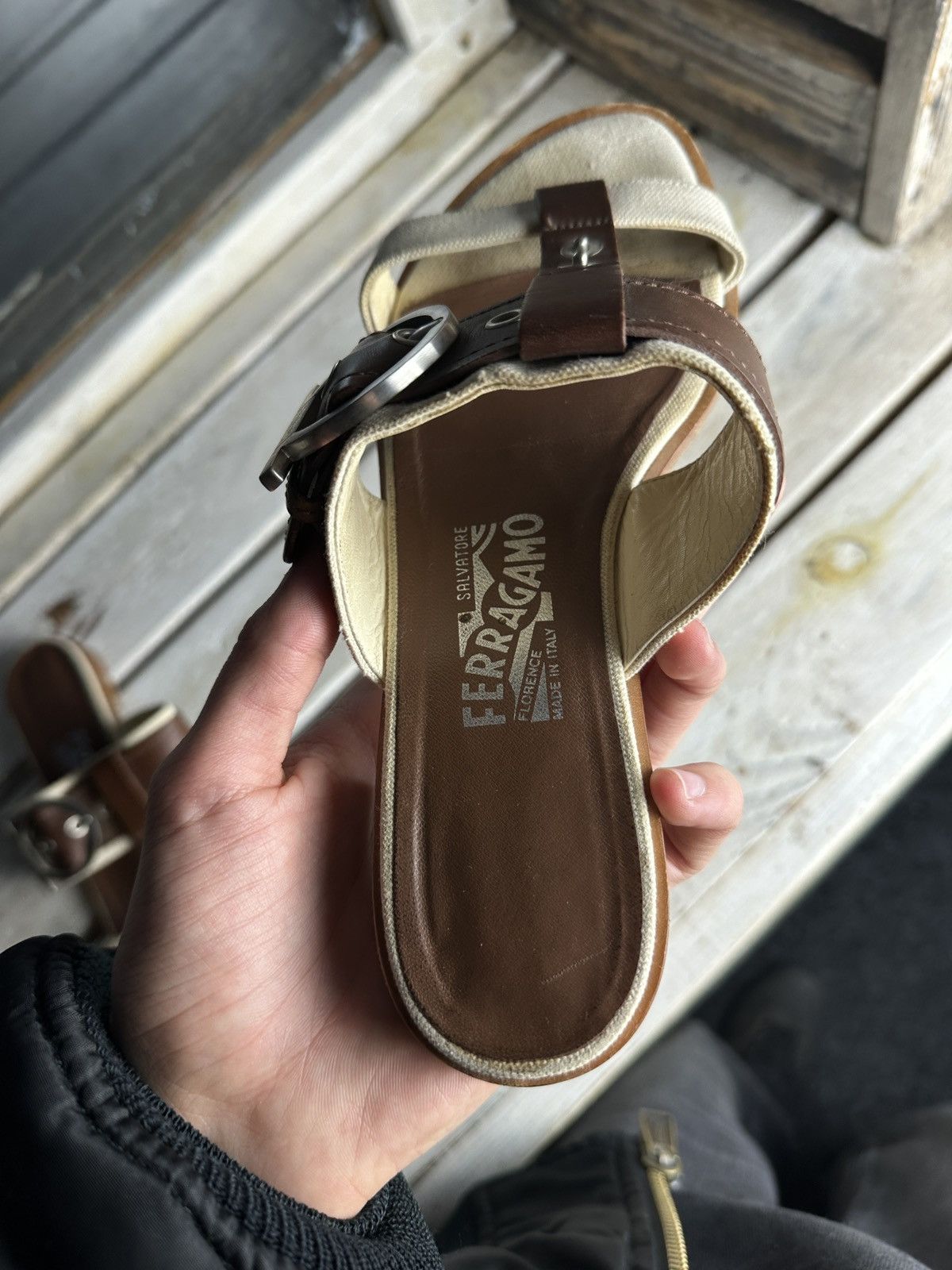 Salvatore Ferragamo RARE❗️Salvatore Ferragamo Women Shoes slides sandals Size US 7 / IT 37 - 18 Thumbnail