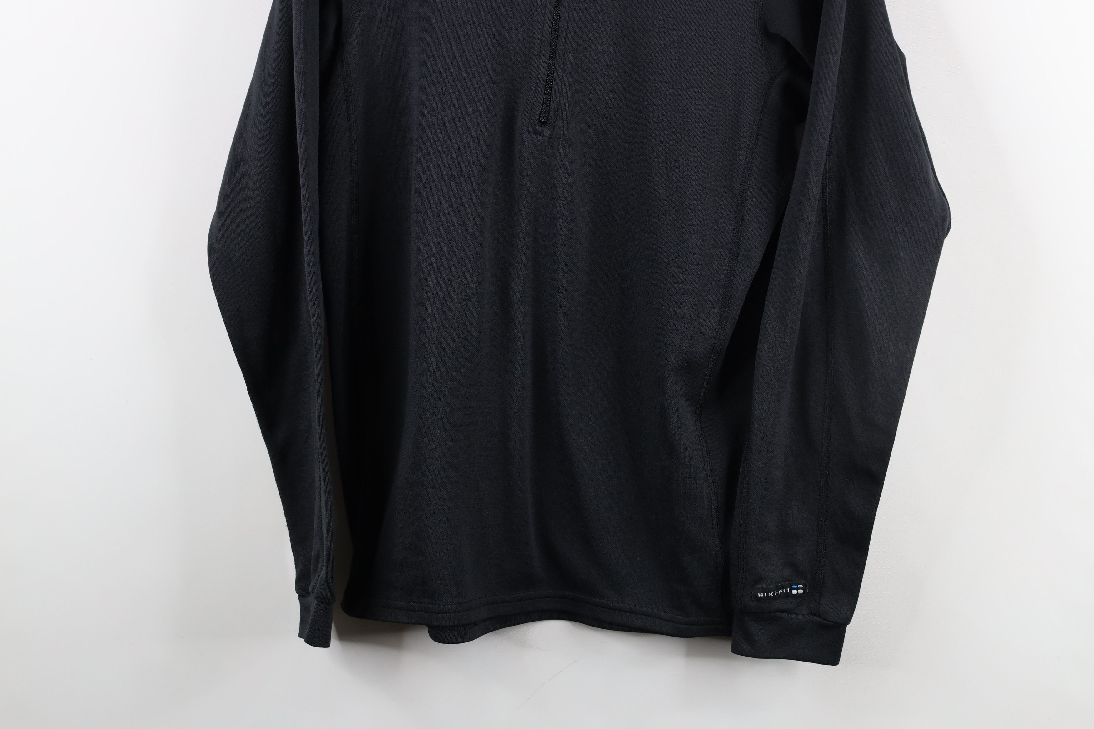 Nike × Vintage Vintage 90s Nike Mini Swoosh Half Zip Knit Top Jacket USA Size L / US 10 / IT 46 - 3 Thumbnail