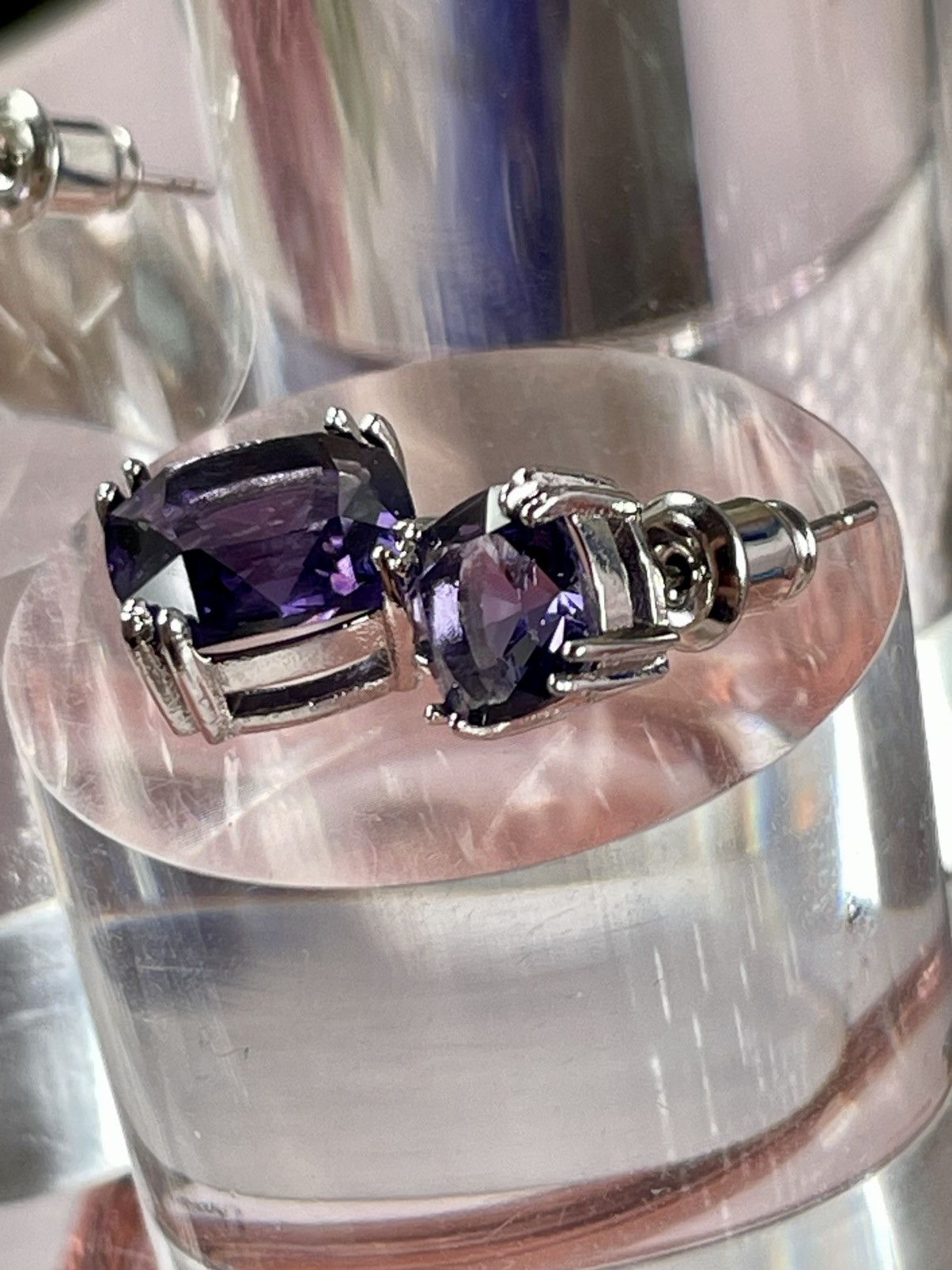 Other Genuine Amethyst 14CT Earrings 925 Silver Size ONE SIZE - 6 Thumbnail