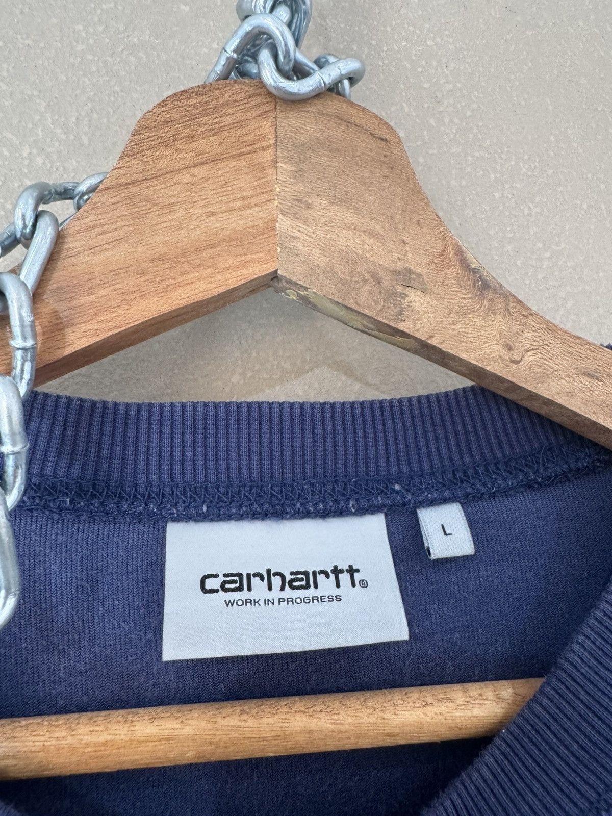 Carhartt Carhartt WIP United Script Sweat Velvet Velour Crewneck Size US L / EU 52-54 / 3 - 3 Thumbnail