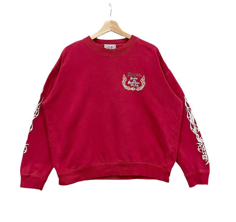 KMRii Vintage!! Los Angeles Karma Crewneck Sweater Sweatshirt Size US L / EU 52-54 / 3 - 2 Thumbnail