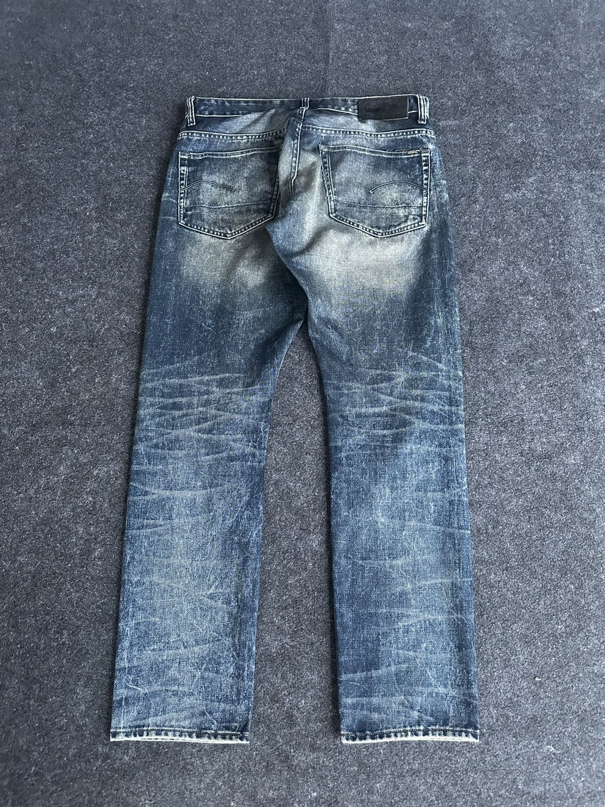 G-Star Y2k Gstar 3301 Tapered Black Wash Denim 34x32 D282 Size US 34 / EU 50 - 4 Thumbnail