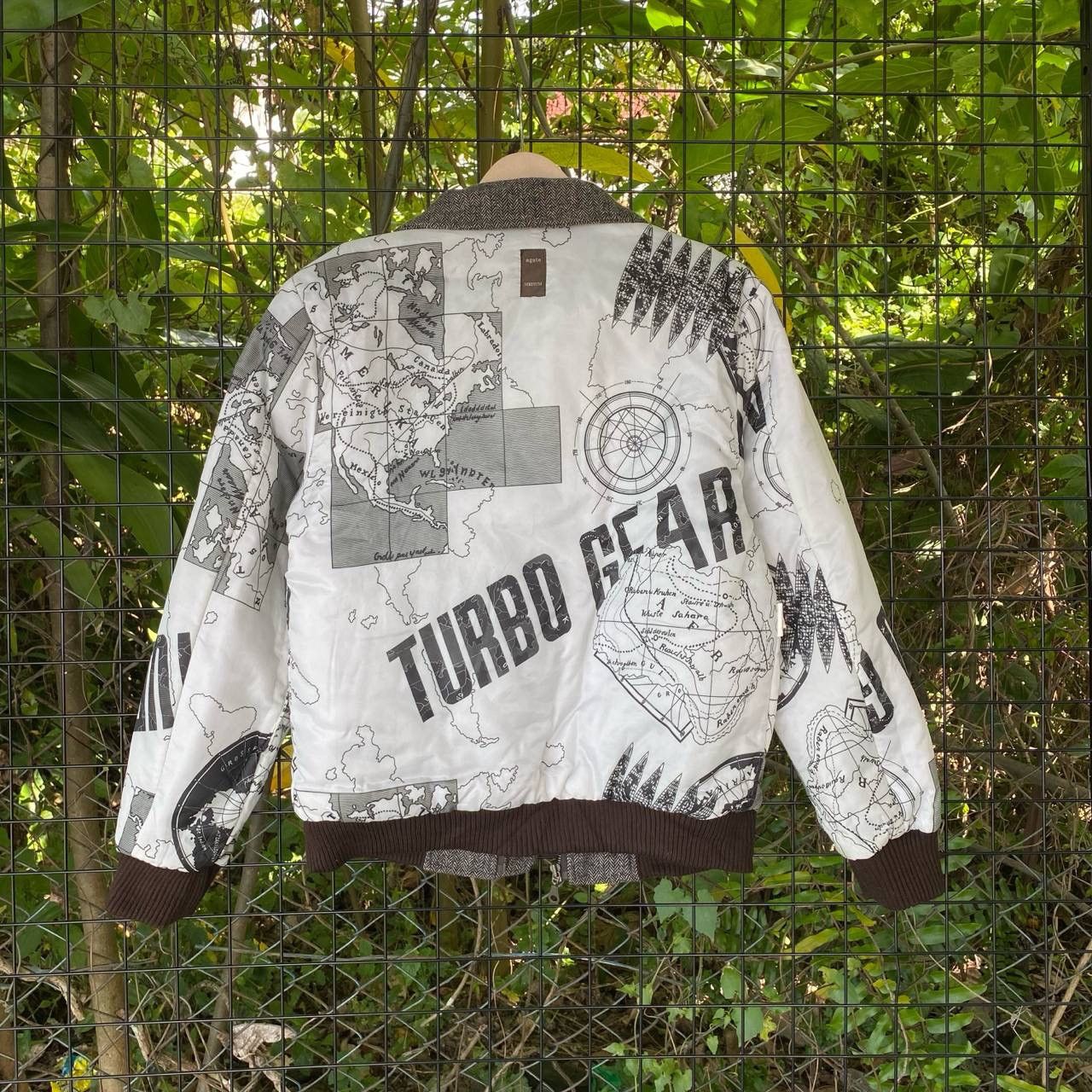 Japanese Brand Vtg HBT Map Printed Linning Zipper Jacket Size US S / EU 44-46 / 1 - 1 Thumbnail