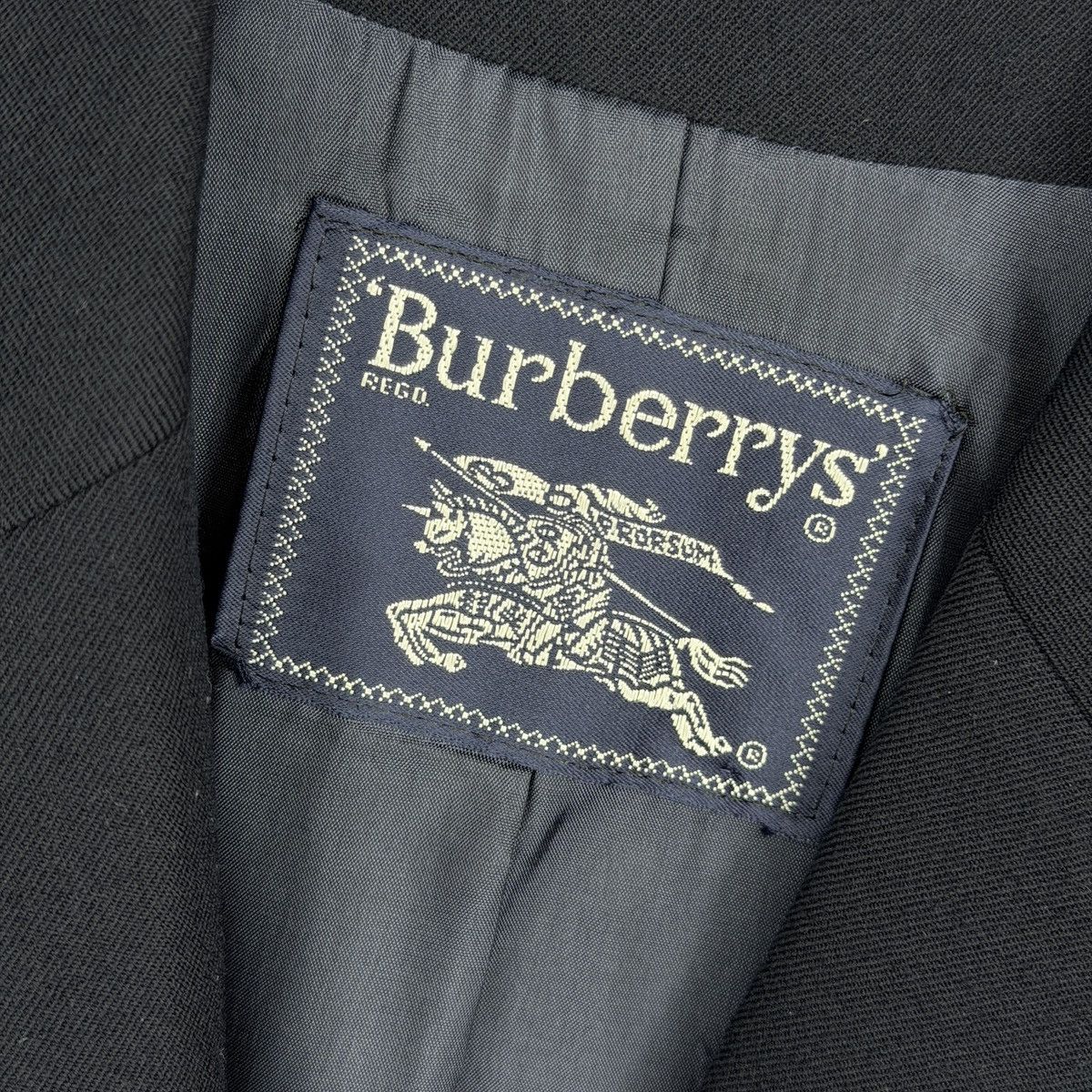 Burberry BURBERRY Jacket Coat Double Breasted Wool Navy Golden Button Size US M / EU 48-50 / 2 - 5 Thumbnail