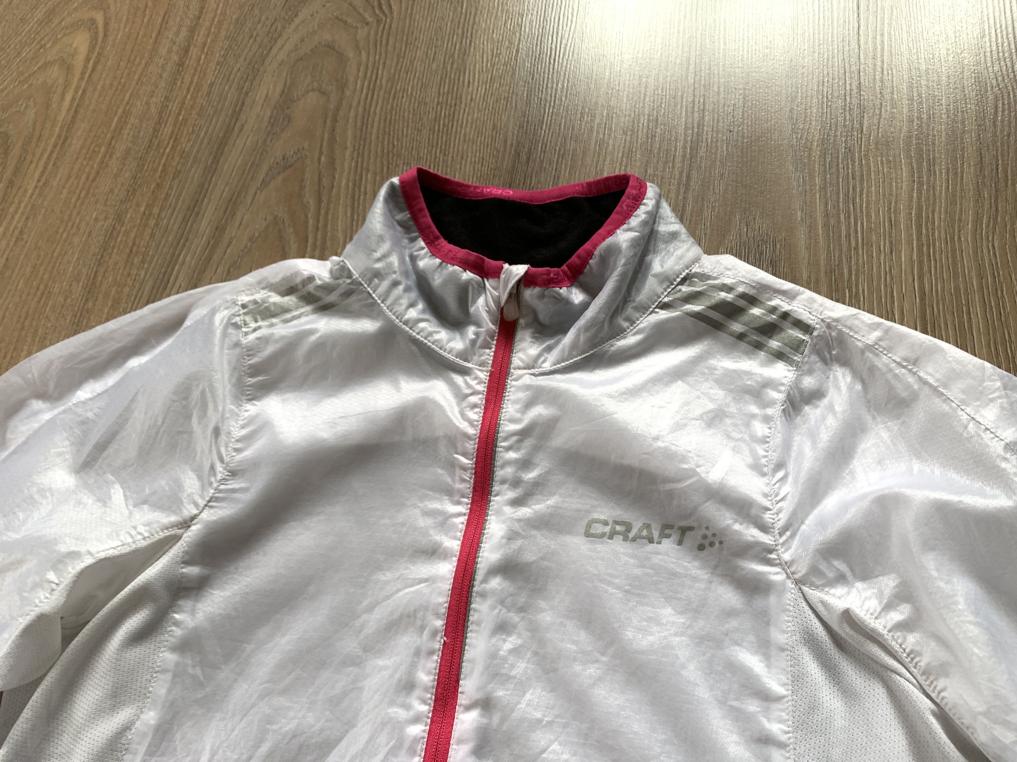 Sports Specialties Craft Lightweight White Running Windbreaker Jacket Size S / US 4 / IT 40 - 4 Thumbnail