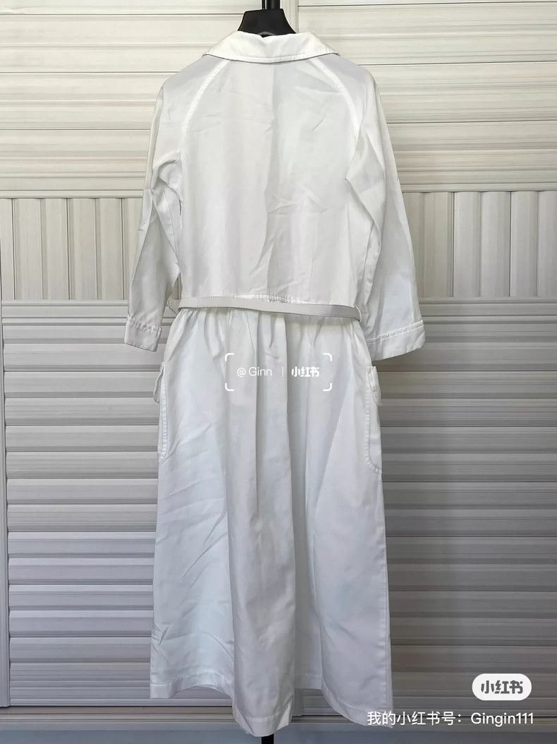 Comme des Garcons Comme Des Garcons Polyester white coat/dress Size S / US 4 / IT 40 - 2 Thumbnail