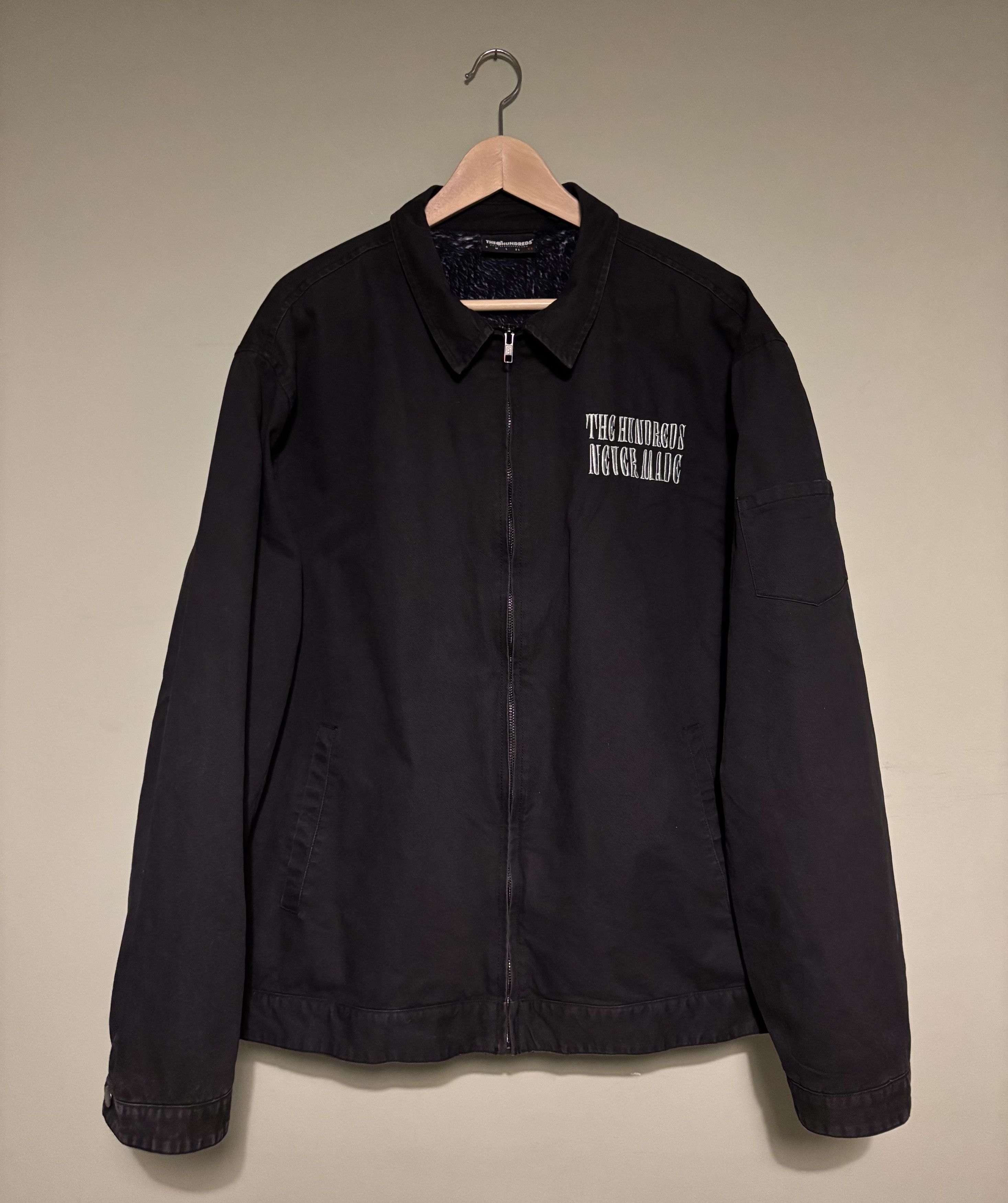 The Hundreds x Never Made Black Canvas Jacket Francisco Reyes Jr Size US XXL / EU 58 / 5 - 1 Thumbnail